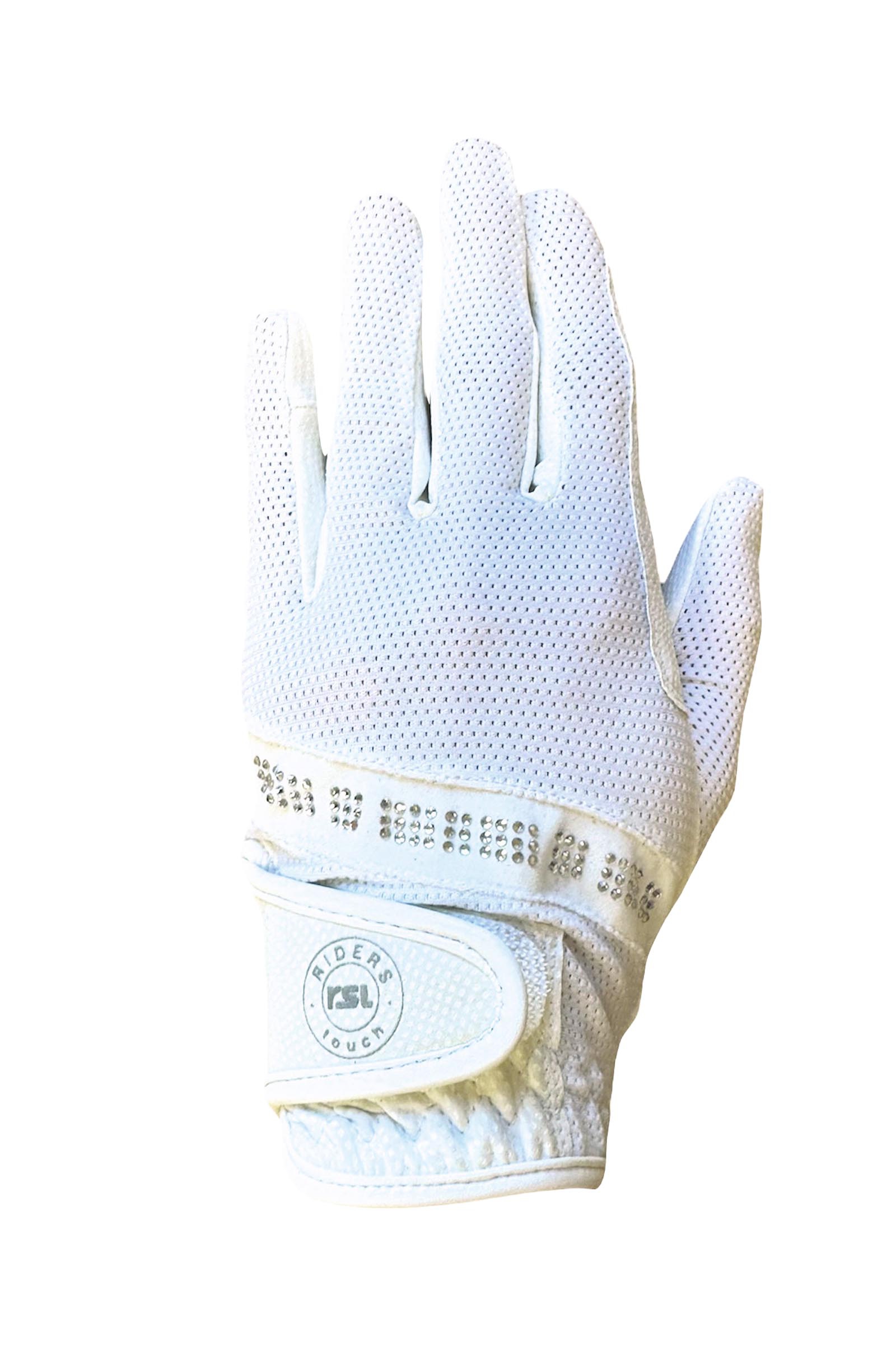 White RSL Messina guantes de equitaci&oacute;n