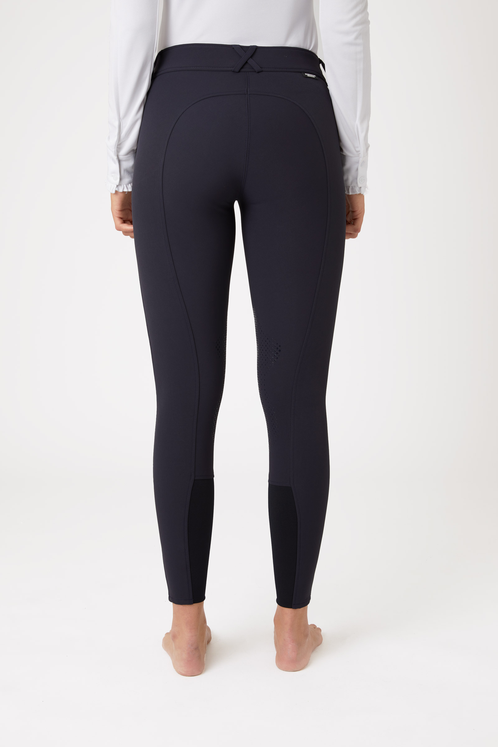 Horze Grand Prix pantalones de montar para mujer con refuerzo de silicona en las rodillas, UPF 50+