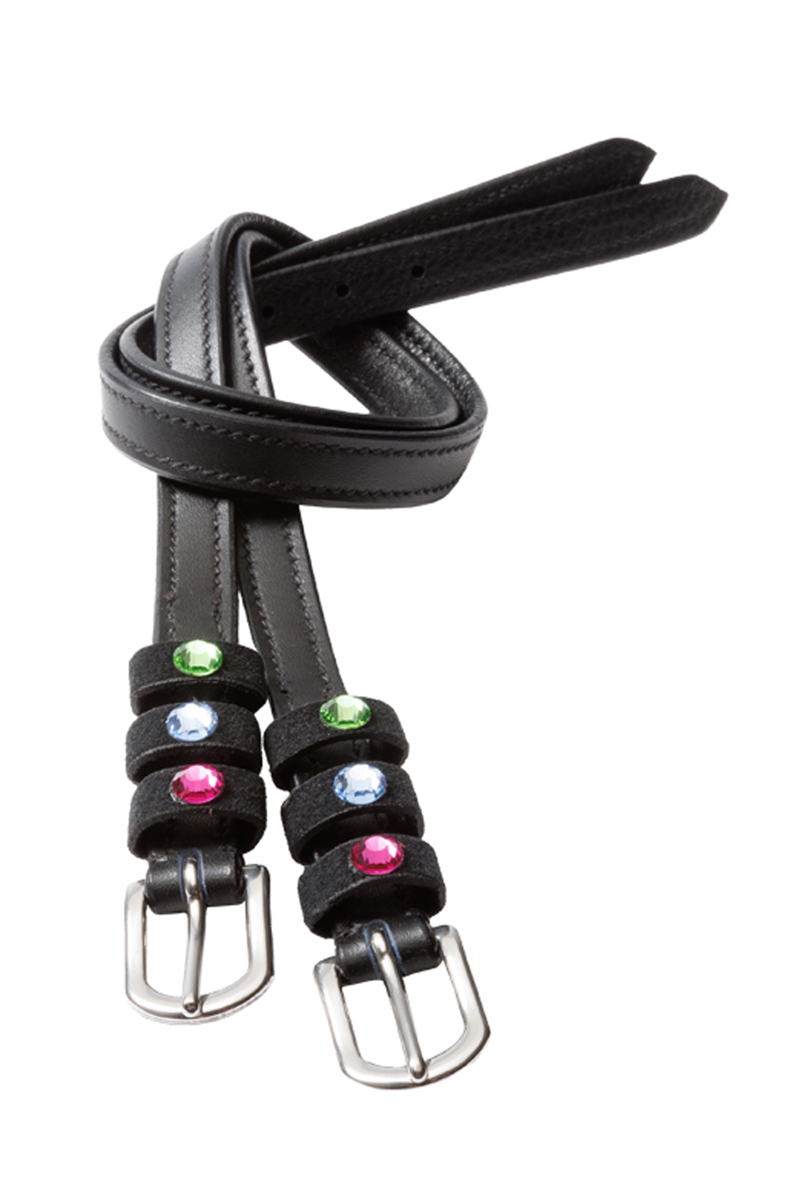 Black/Pink/Multicolor Kavalkade Seasons Dreams Correas para espuelas