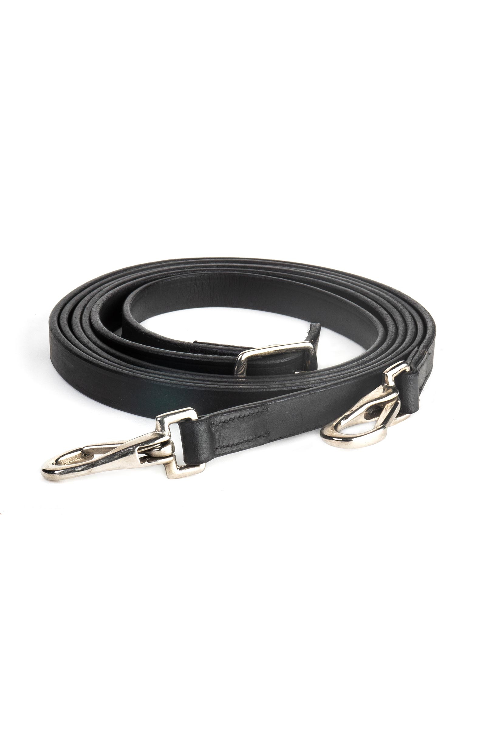 Black F.R.A. Freedom Riding Articles Dandy Riendas Cuero Liso