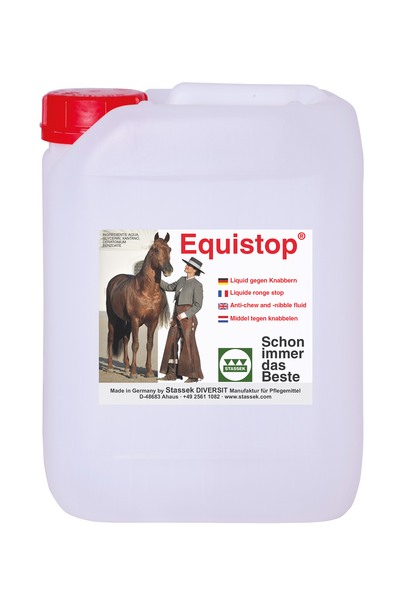 Líquido antimordiscos Stassek Equistop, 2 litros