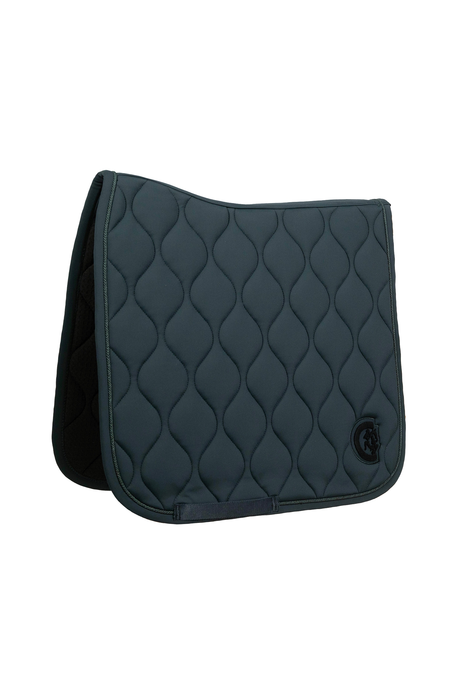 pine green Manta de silla Kentucky Horsewear Wave Logo 3D Doma