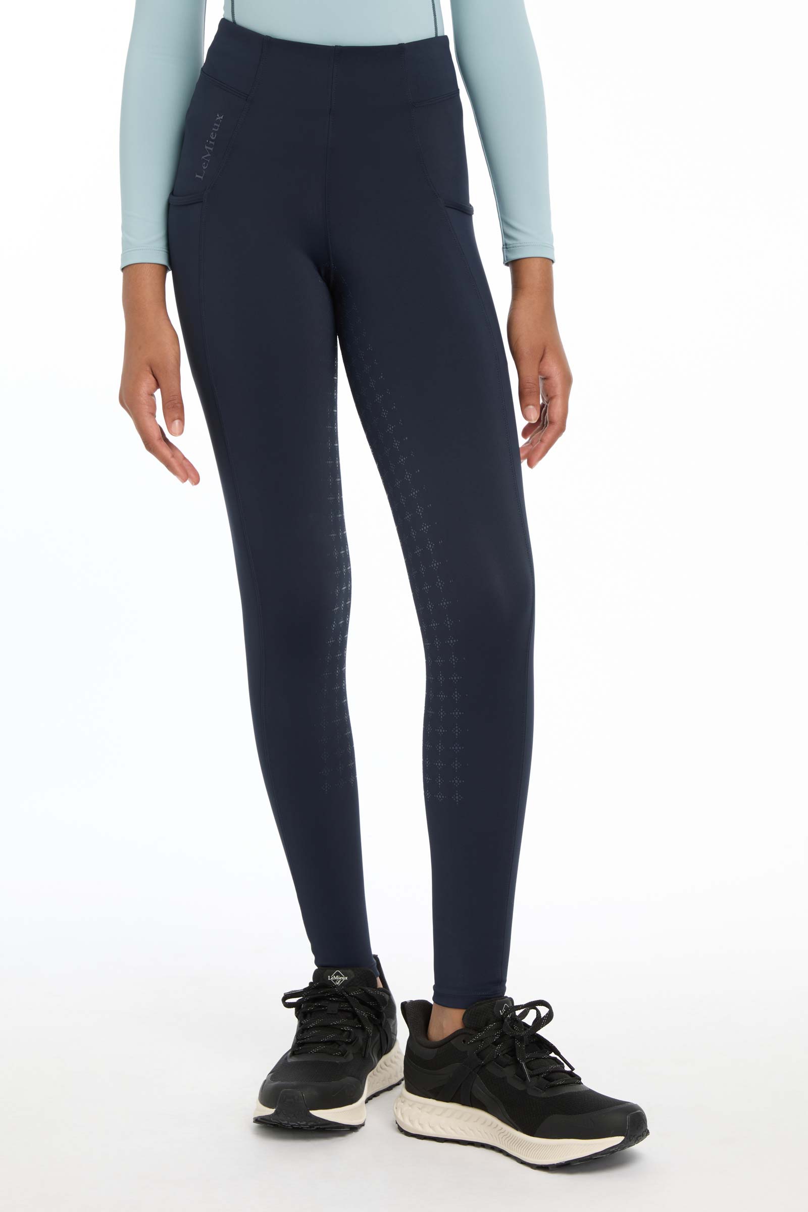 LeMieux Young Rider Orla leggings de equitaci&oacute;n pull on para ni&ntilde;os