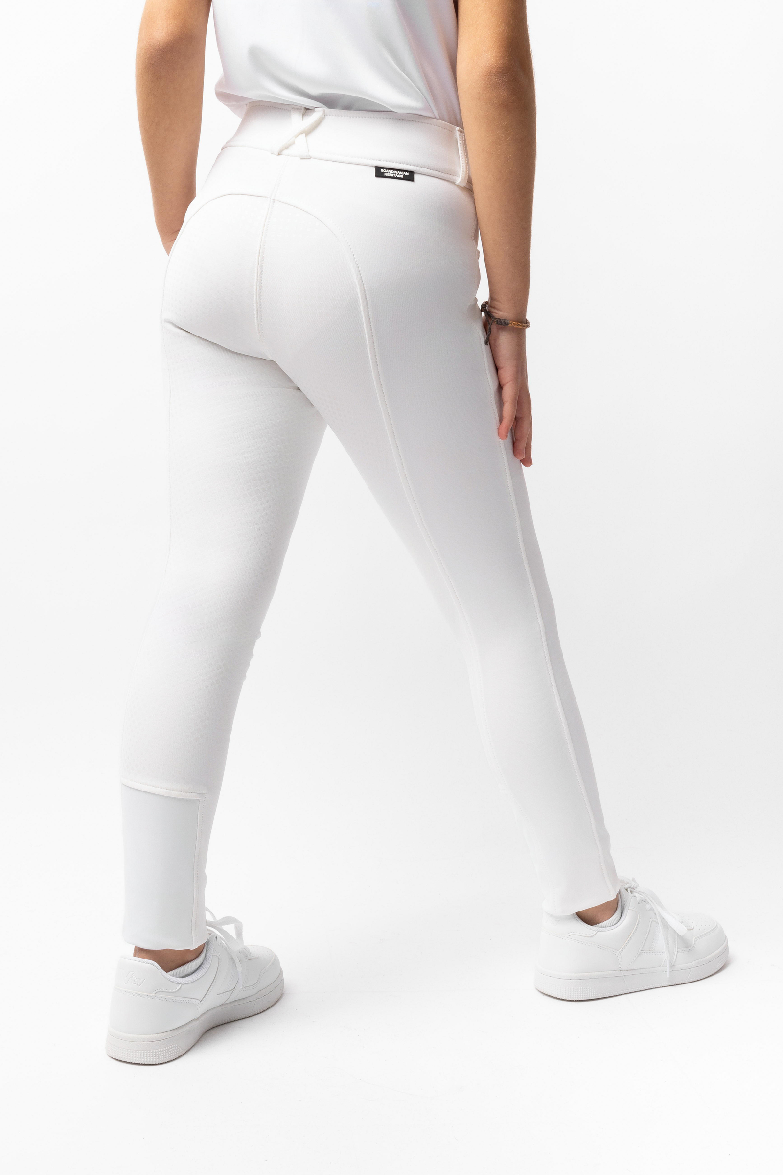 Horze Grand Prix pantalones de equitaci&oacute;n para ni&ntilde;os con asiento completo de silicona