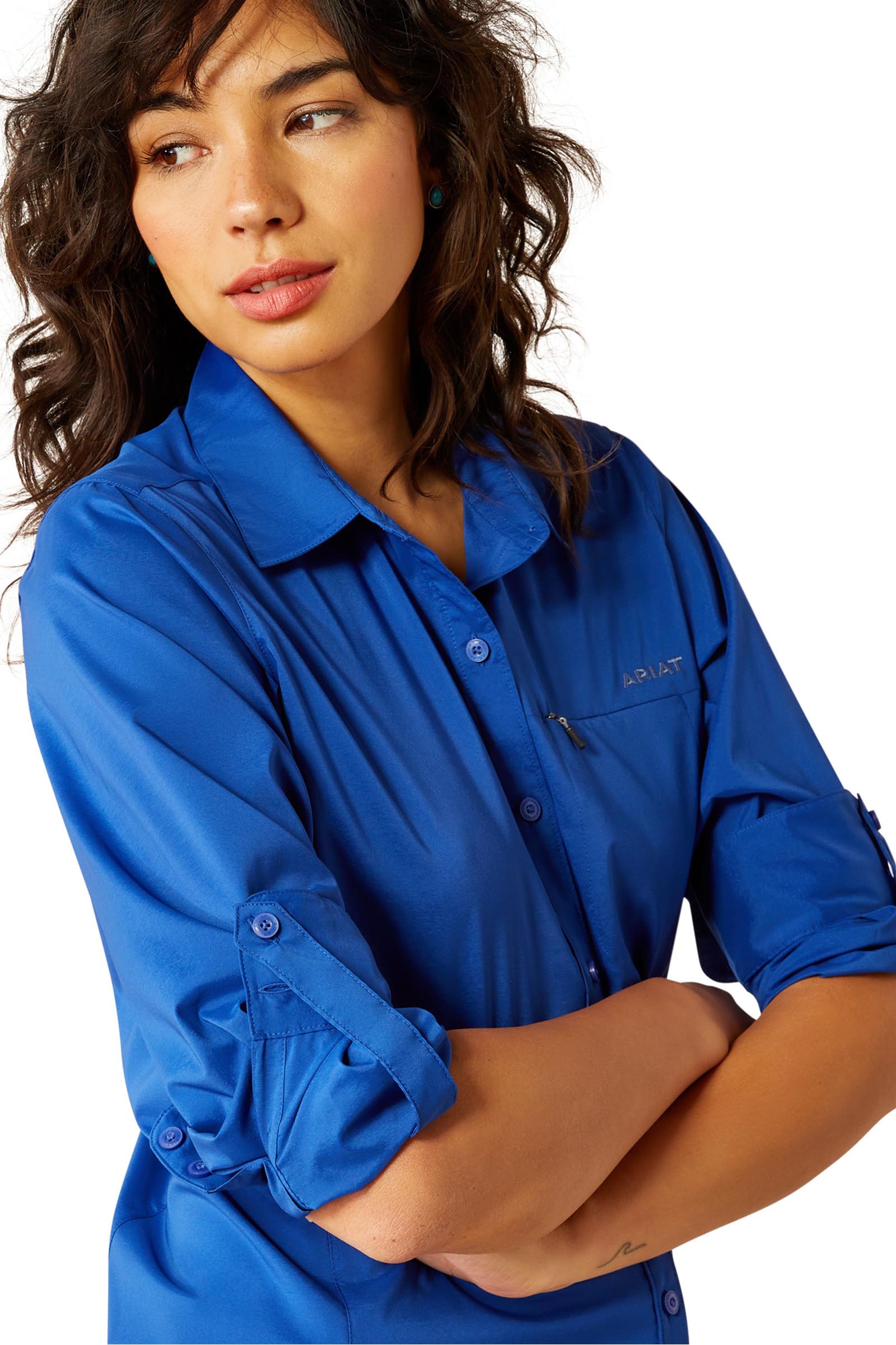 Ariat VentTEK camisa-blusa de mujer de manga larga