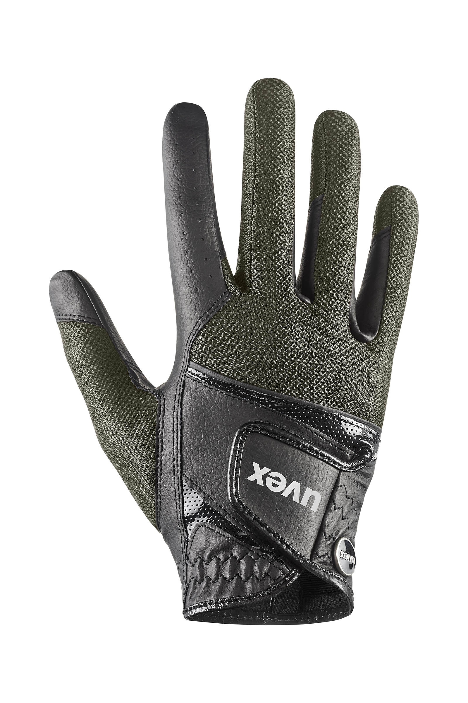 Olive green Guantes de equitaci&oacute;n Uvex sumair