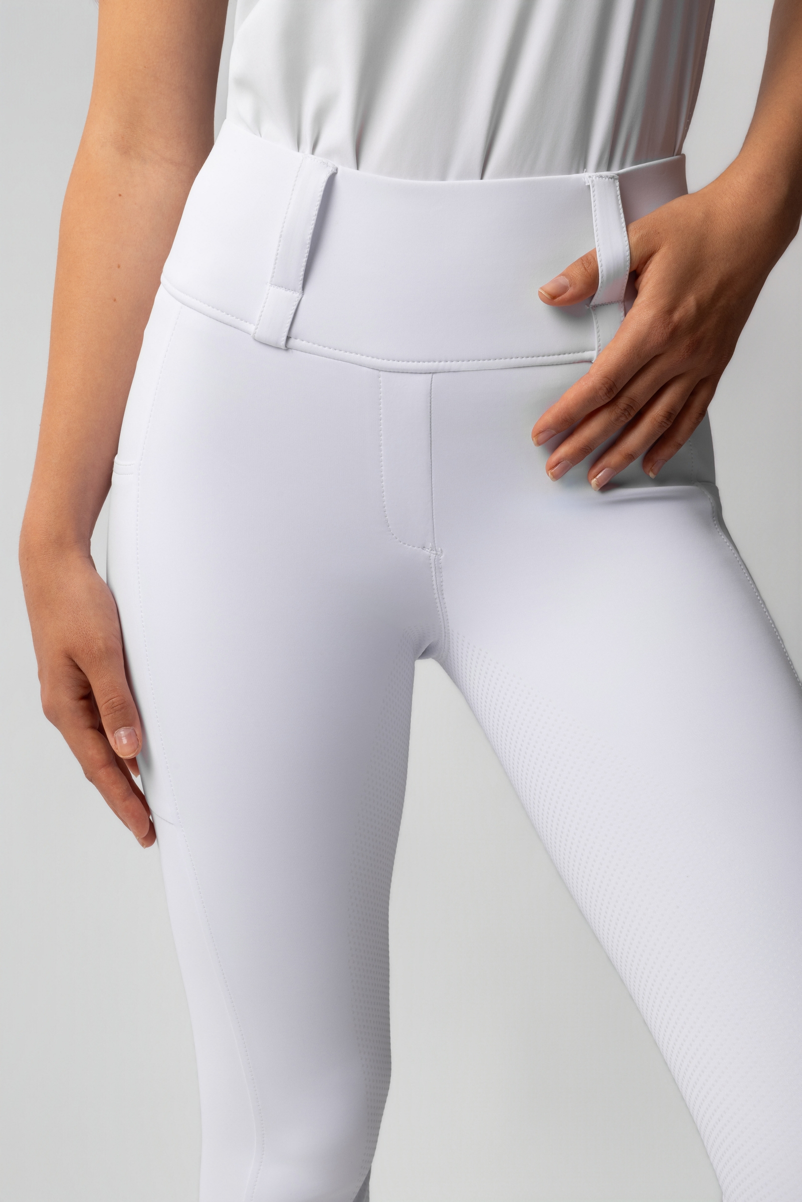 Horze Anya mallas de equitaci&oacute;n para mujer con asiento completo de silicona UPF 50+