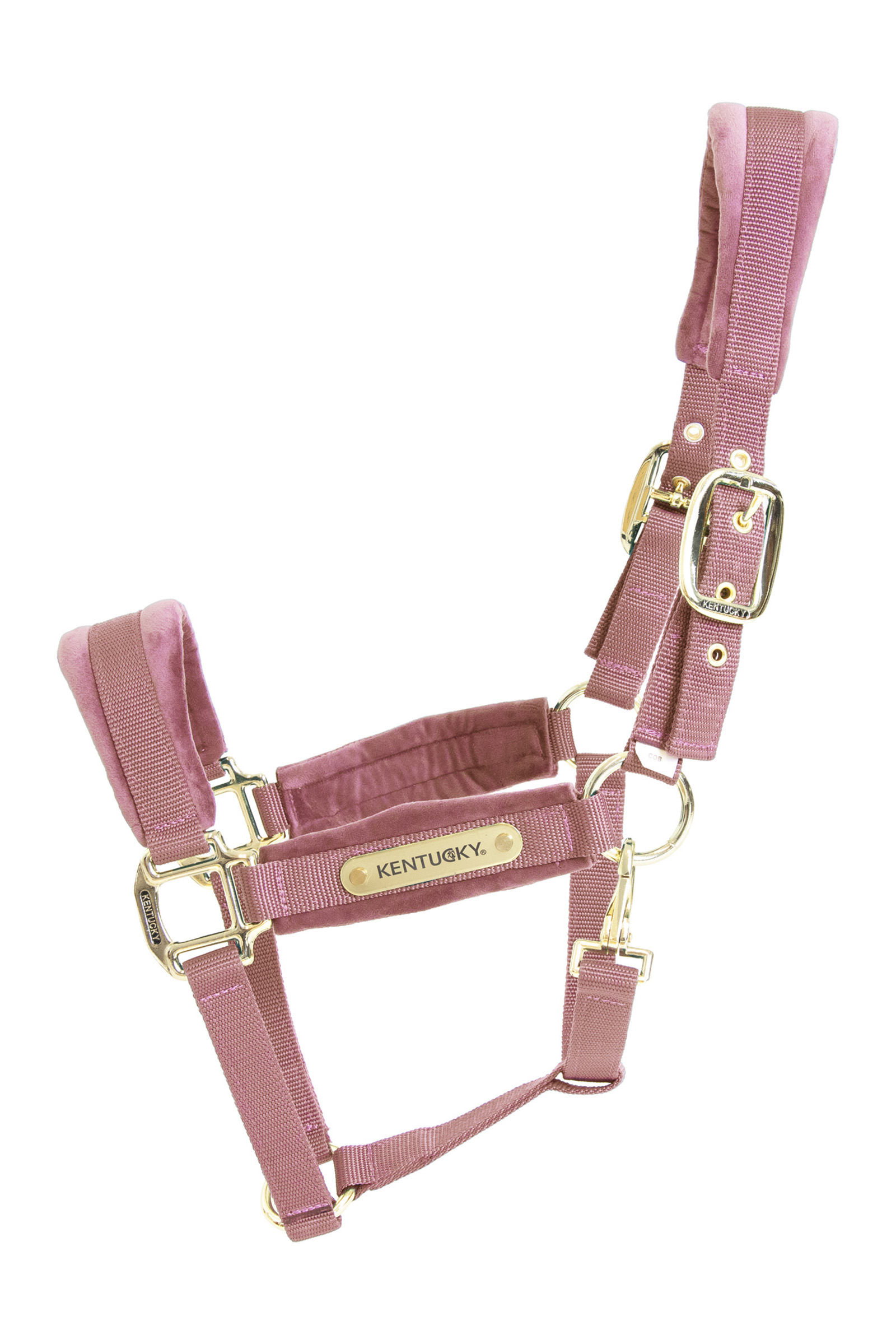 Light Pink Cabezada de Cuadra Kentucky Horsewear Velvet