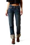 Ariat R.E.A.L. Mid Rise Stretch Ivy Stackable Straight Leg Vaqueros el&aacute;sticos rectos para mujer de tiro medio
