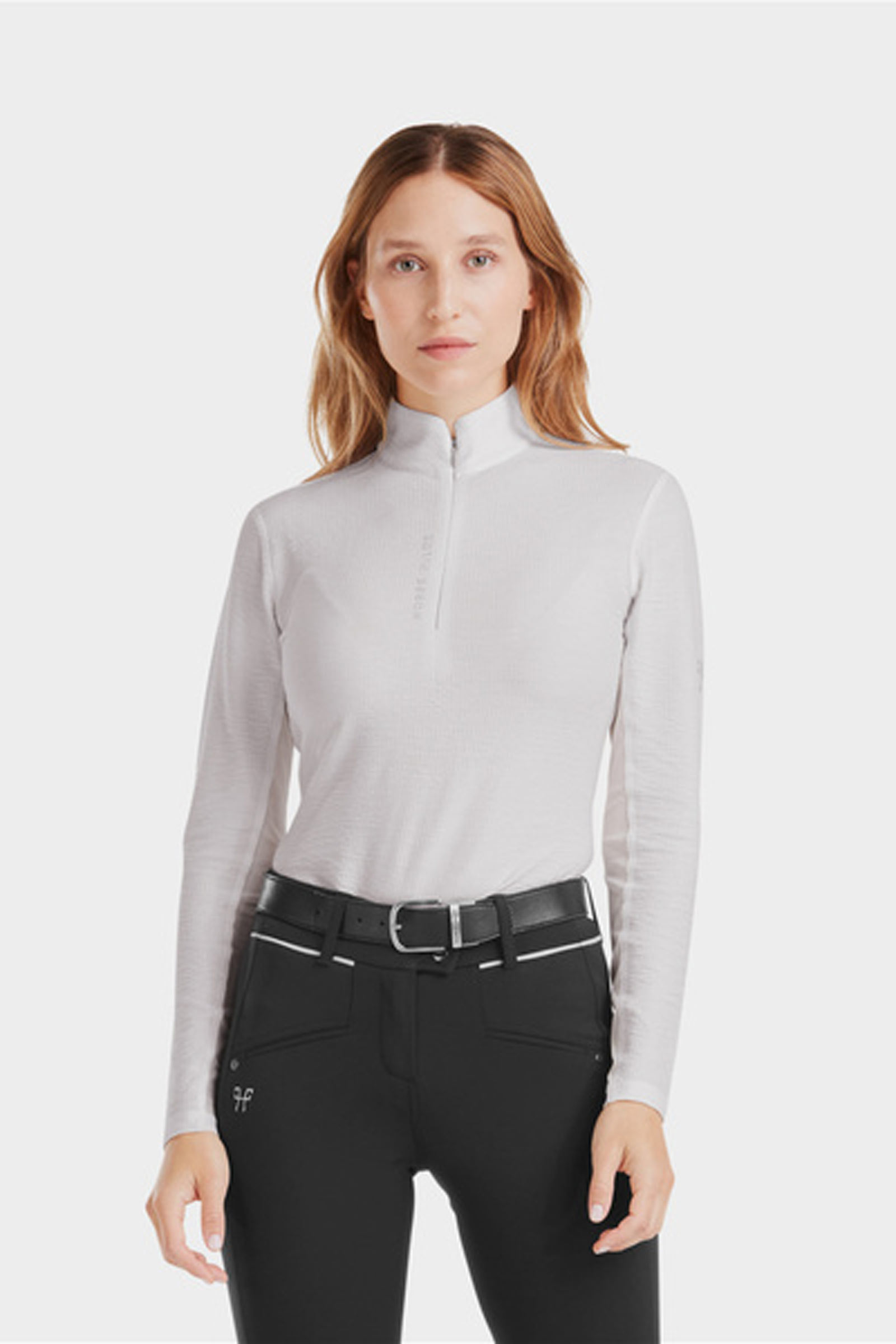 Wind Grey Horse Pilot Suntech Camisa de mujer