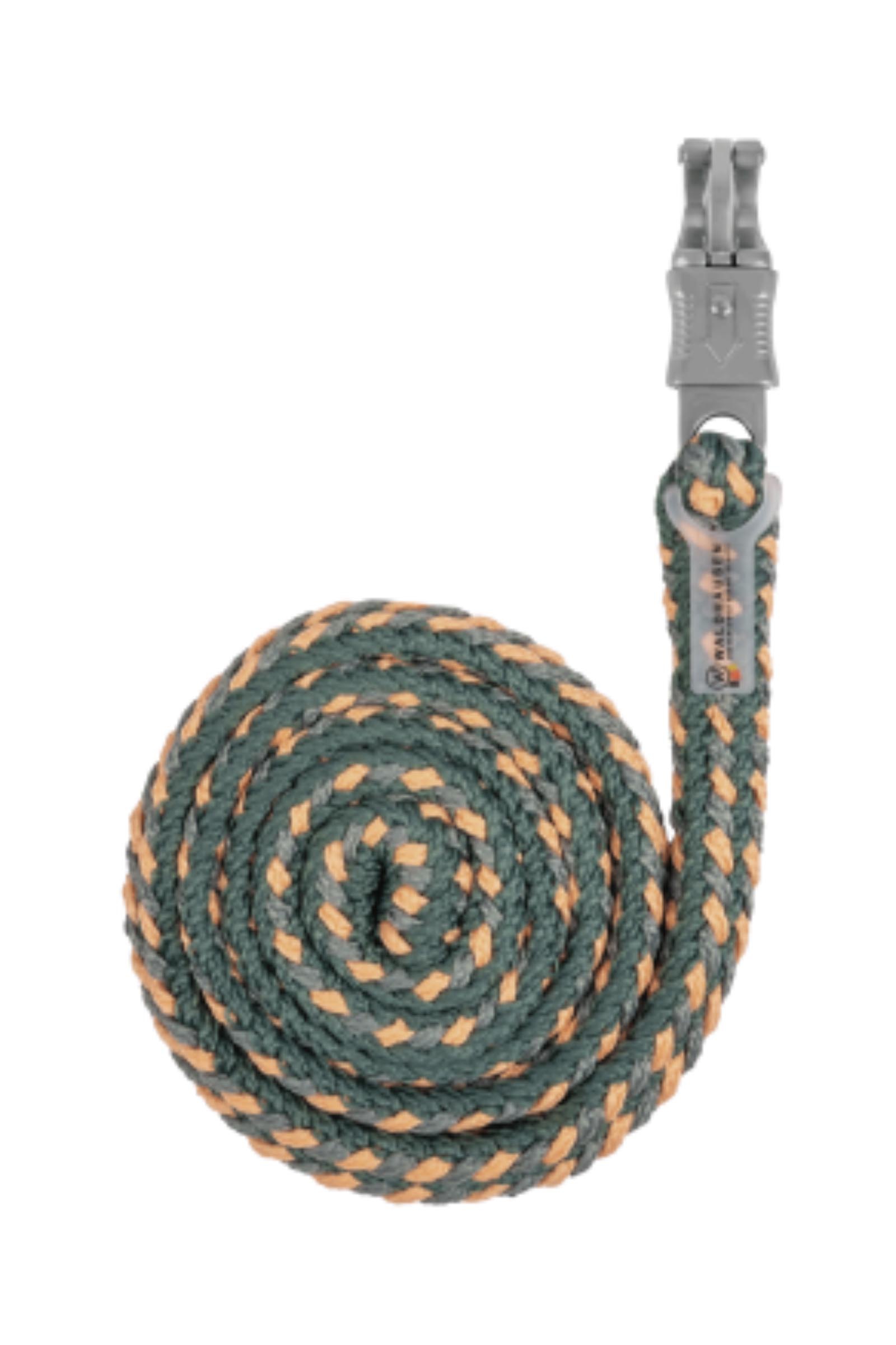 Pine Green / Peach / Chrome Grey Waldhausen cuerda de ramal Plus con mosquet&oacute;n antip&aacute;nico
