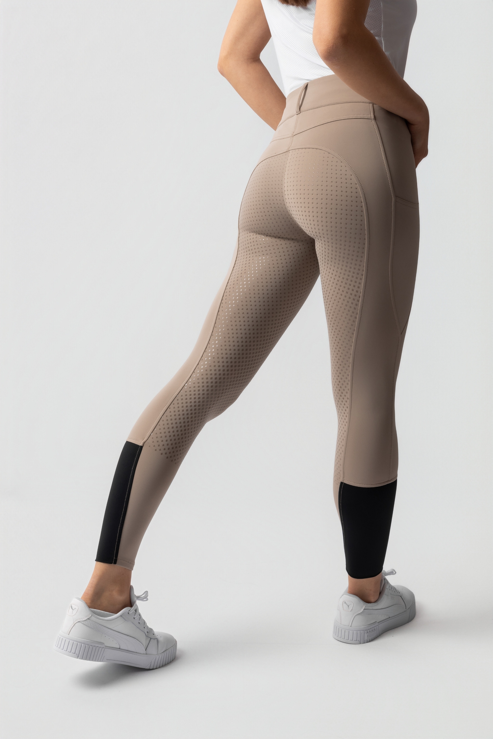 Horze Evelyn Pantalones de montar para mujer con asiento completo UPF 50+