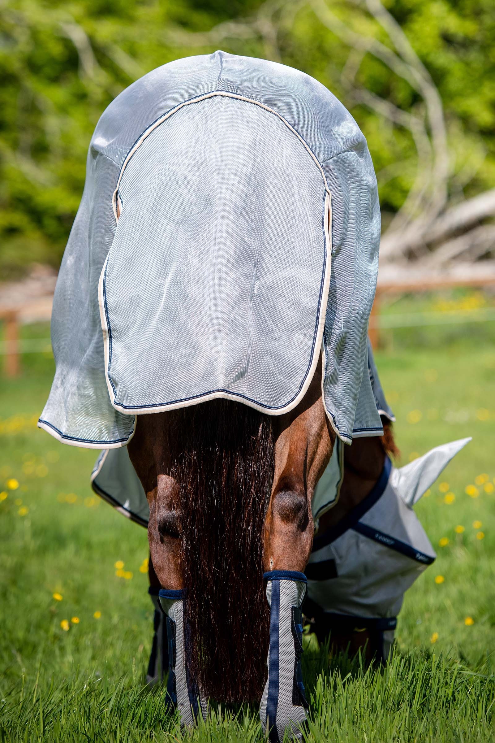 Horseware Rambo Protector manta anti-moscas con cuello desmontable