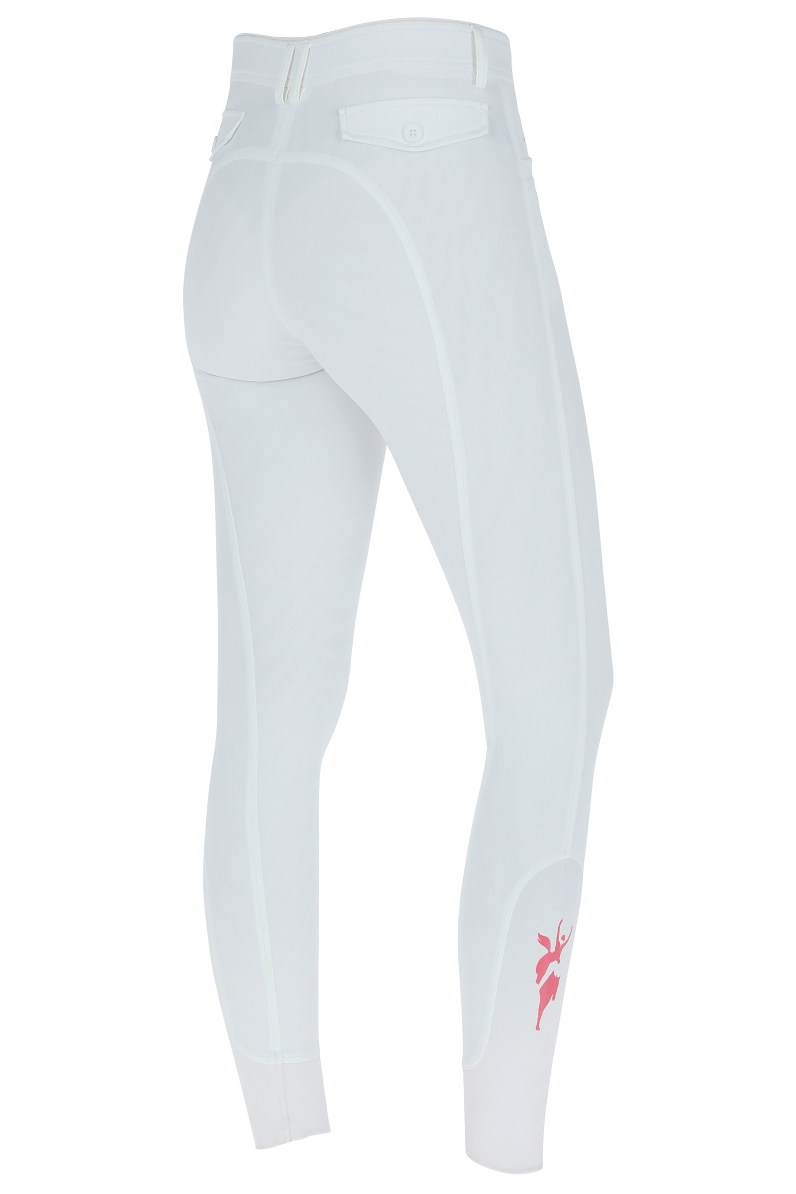 White Pearl Pantalones de Montar para Mujer Covalliero Janne x PinkRibbon