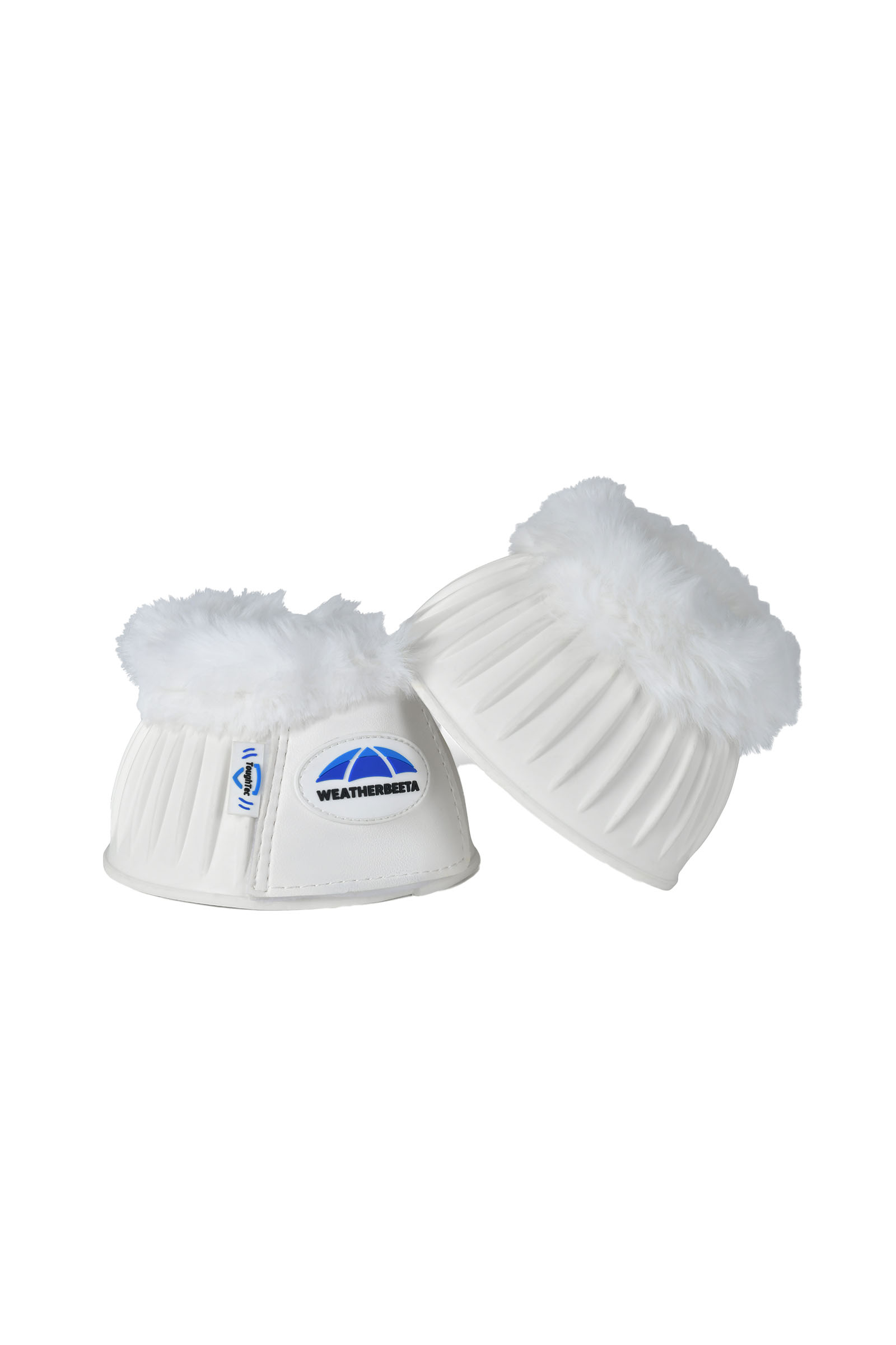 White/White Weatherbeeta Tough-Tec Prime Botas de campana de goma con borde de forro polar