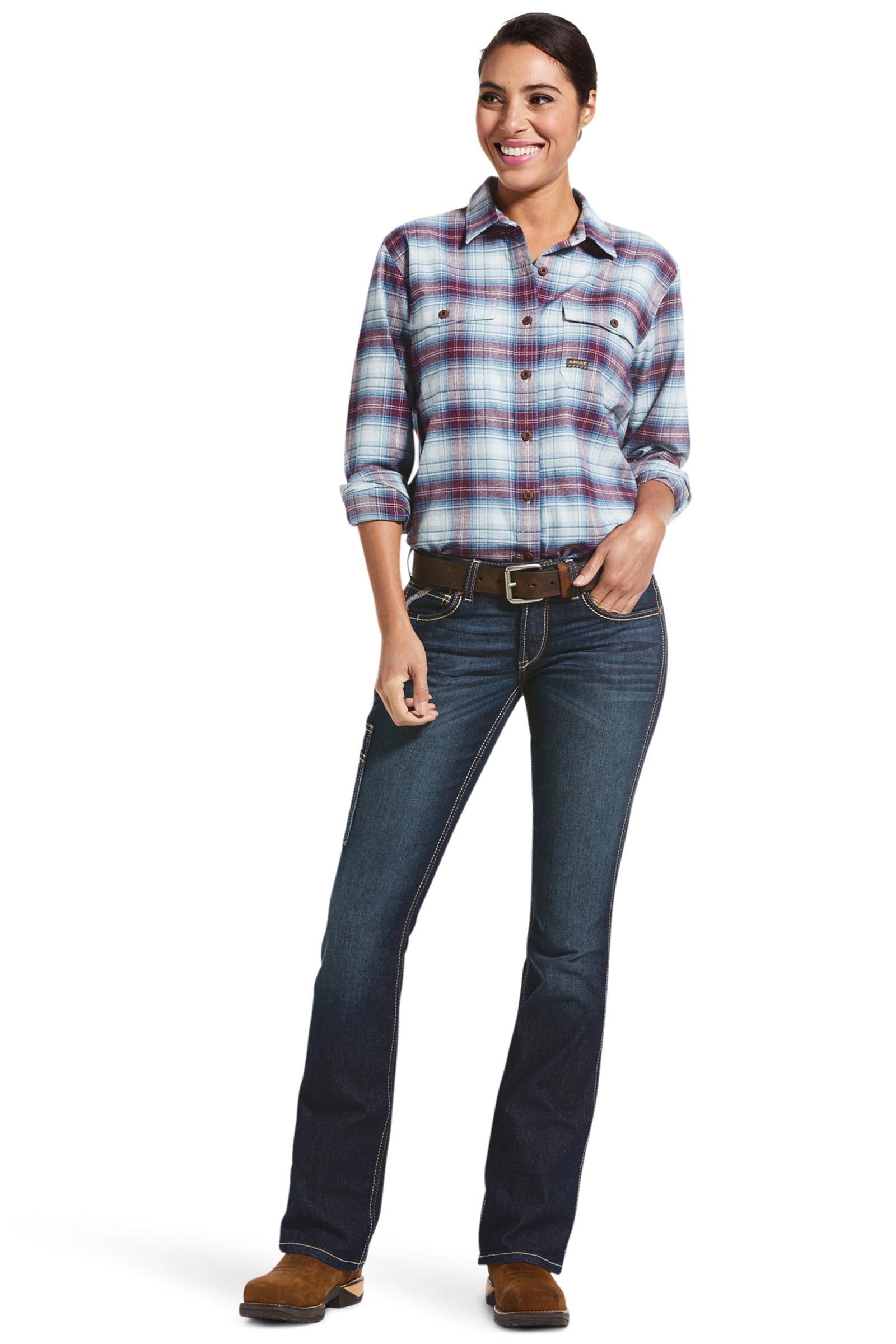 Ariat Vaqueros bootcut Rebar MR DuraStretch Riveter para mujer  