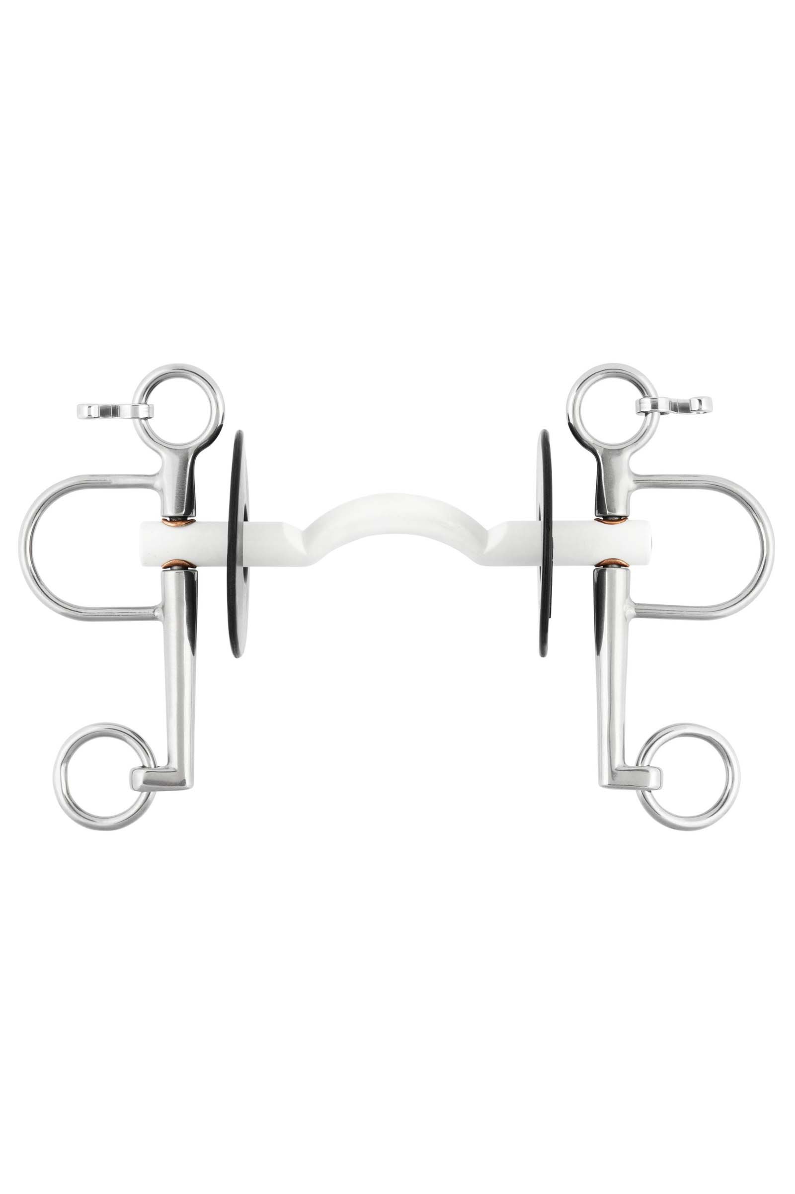 Pelham Nathe Mullen Duro con Pasalenguas Sprenger, 15mm, Brazos 7cm