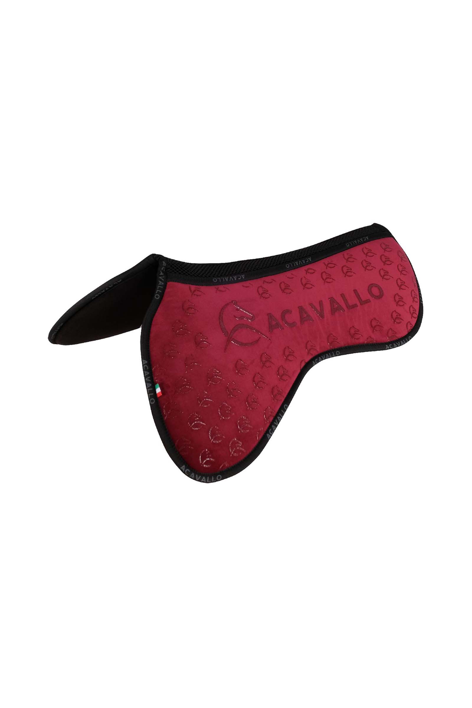 Wine Red Acavallo mantilla Close Contact sin presi&oacute;n en la cruz de espuma viscoel&aacute;stica con agarre de silicona  