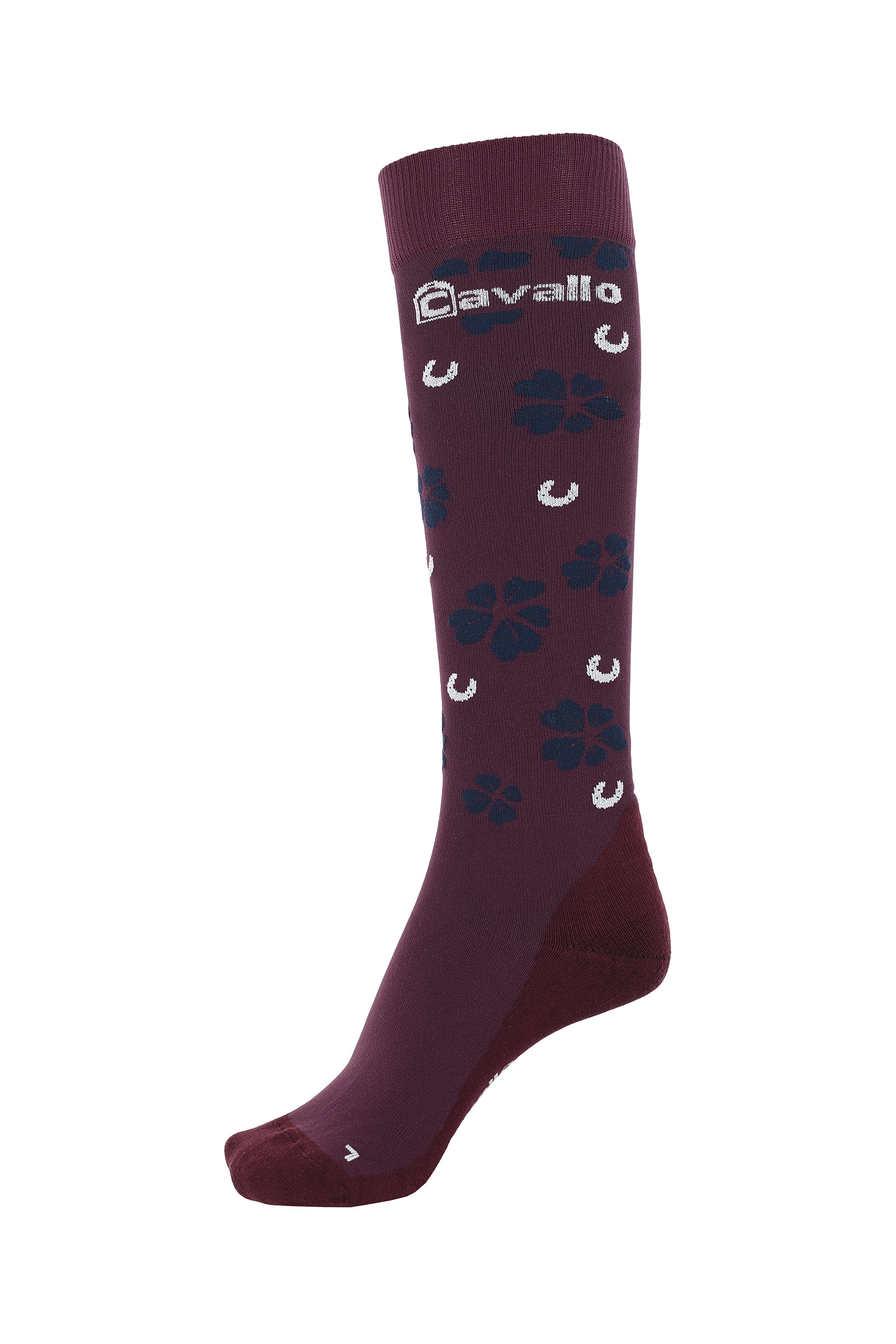 Wine Red Calcetines Cavallo CavalSuccess Clover Lux