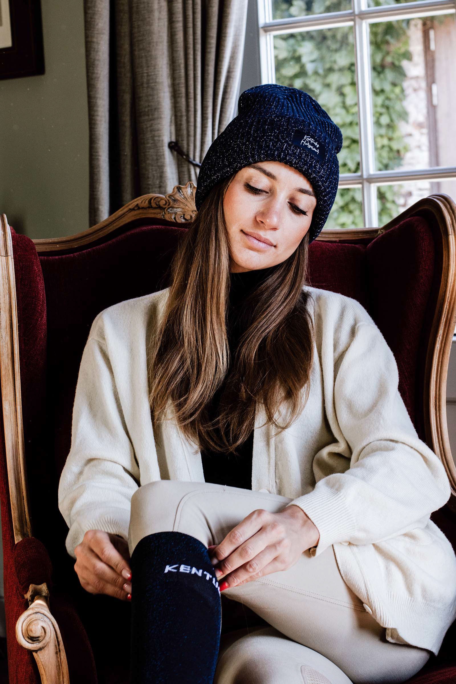 DB/AB Gorro con Brillantina Kentucky Horsewear