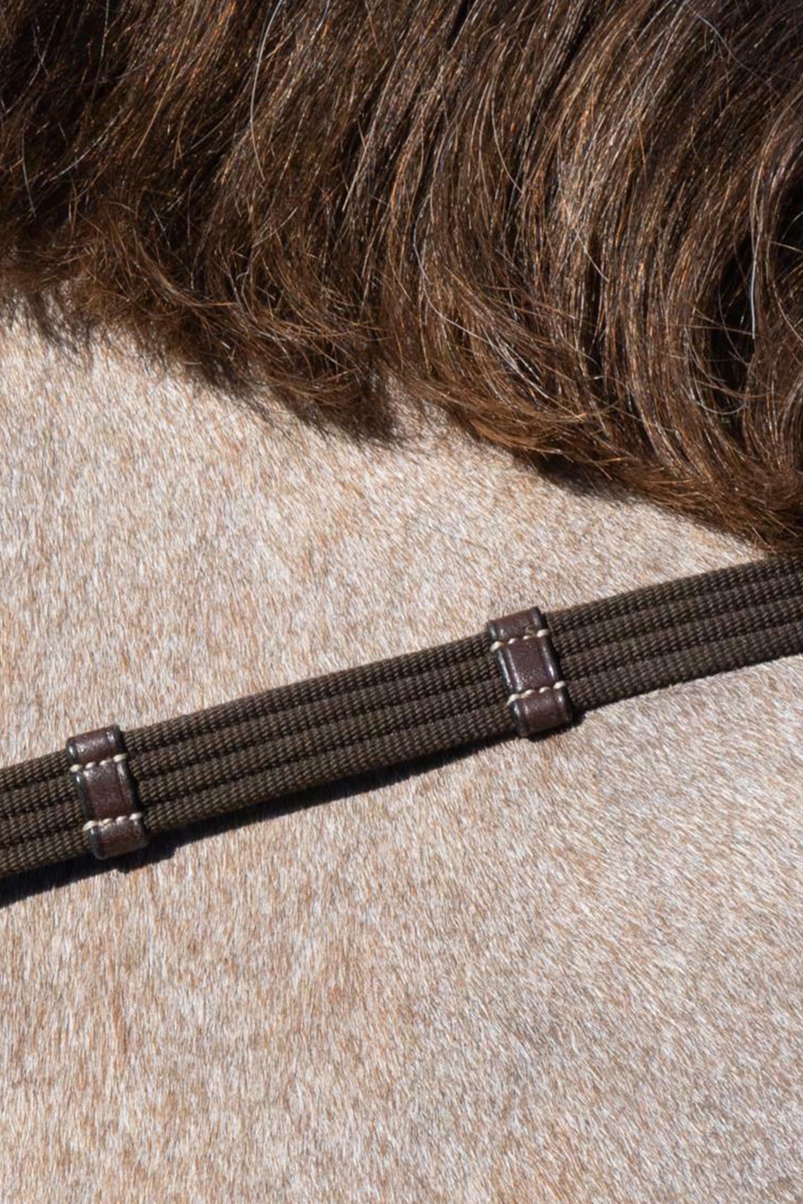 Dy'on Working riendas de tejido (16 mm) con 9 topes de cuero