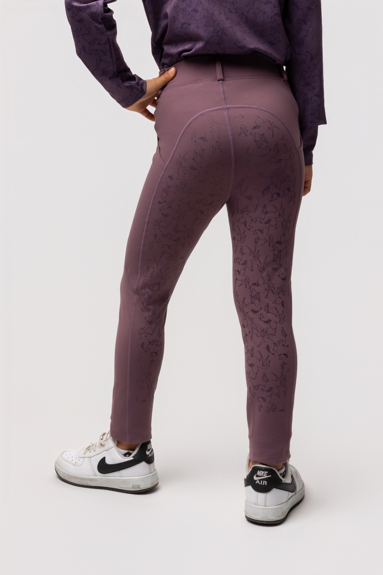 Horze Dea pantalones de montar para ni&ntilde;os con asiento completo