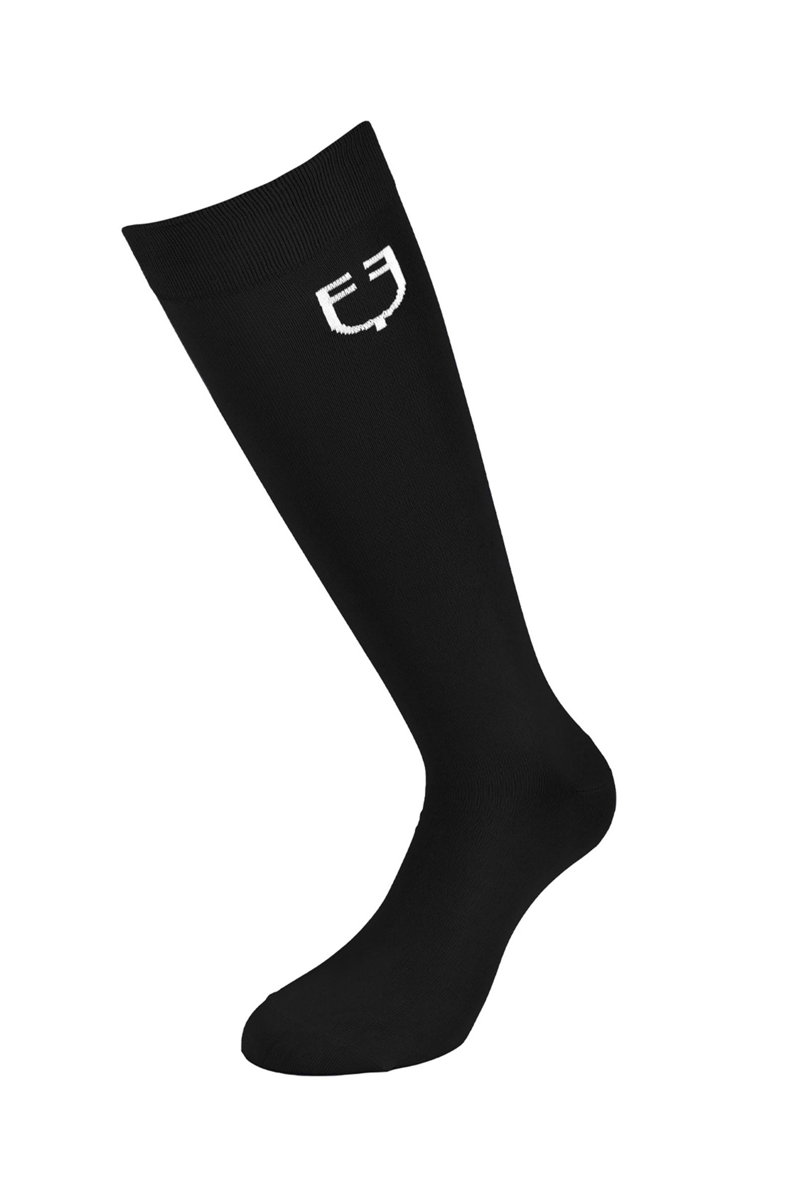 Black/White Equestro SS2026 Calcetines b&aacute;sicos ligeros unisex  