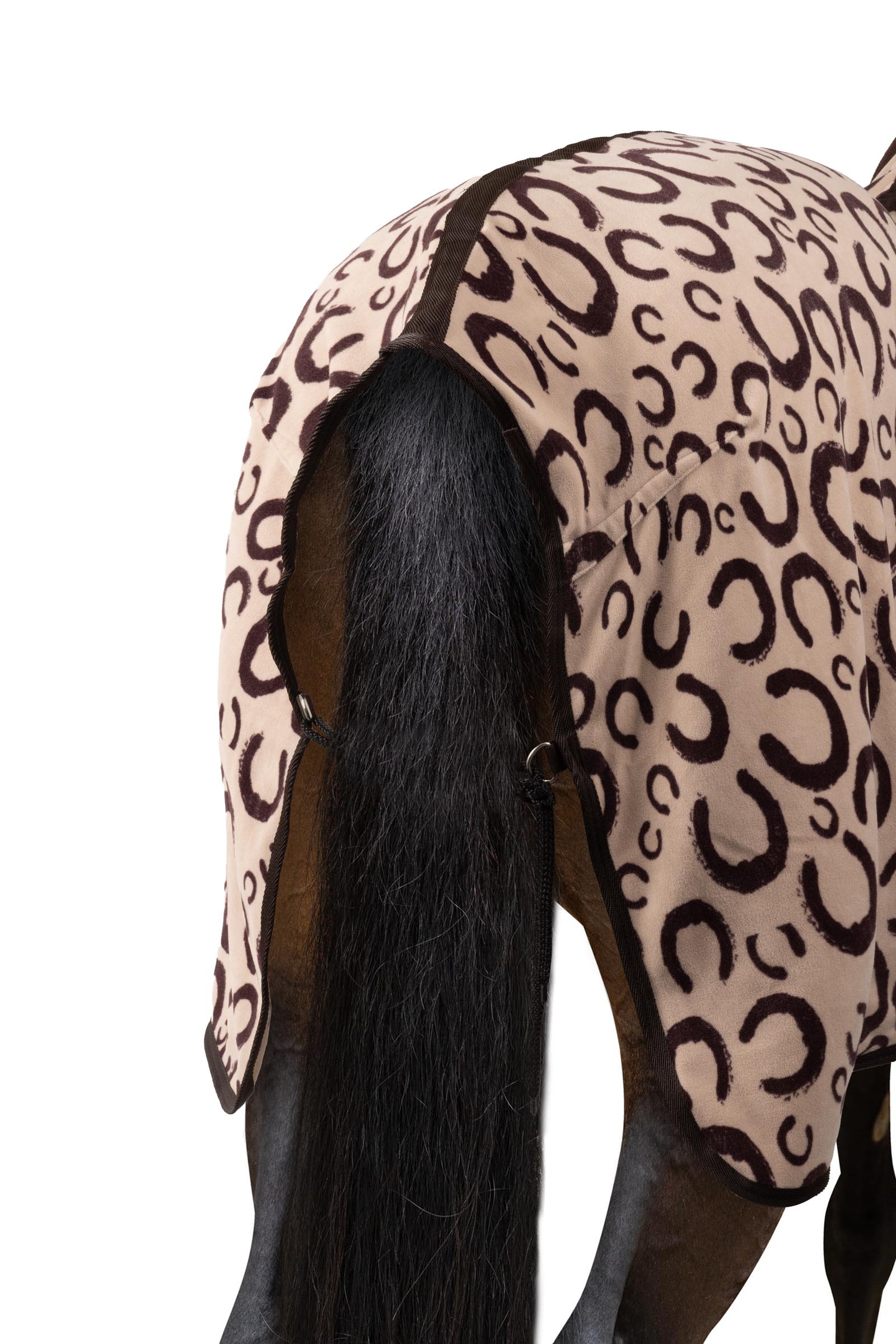 Horze manta de secado de teddyfleece con pelo largo