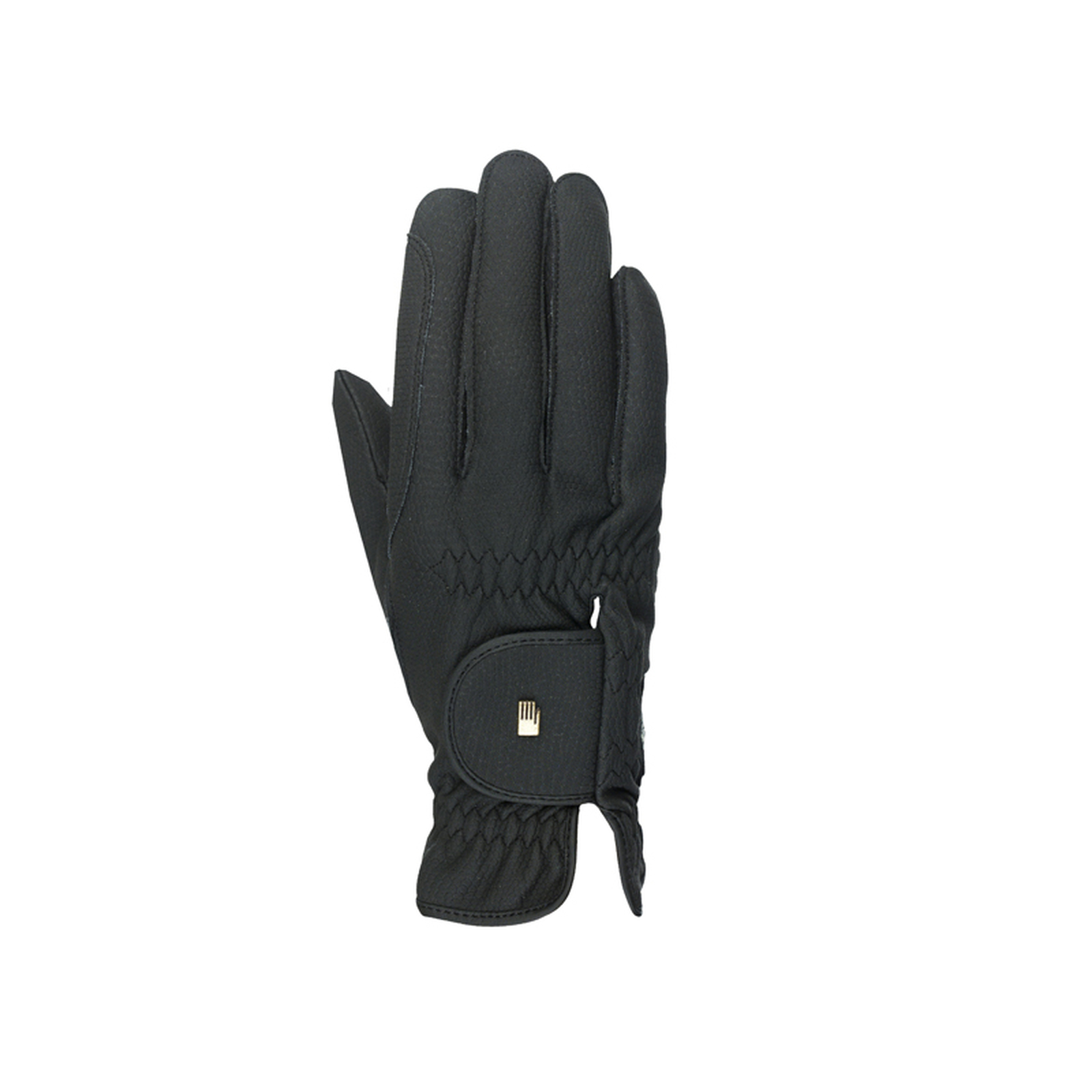 Black Roeckl Roeck Grip Guantes de equitación duraderos