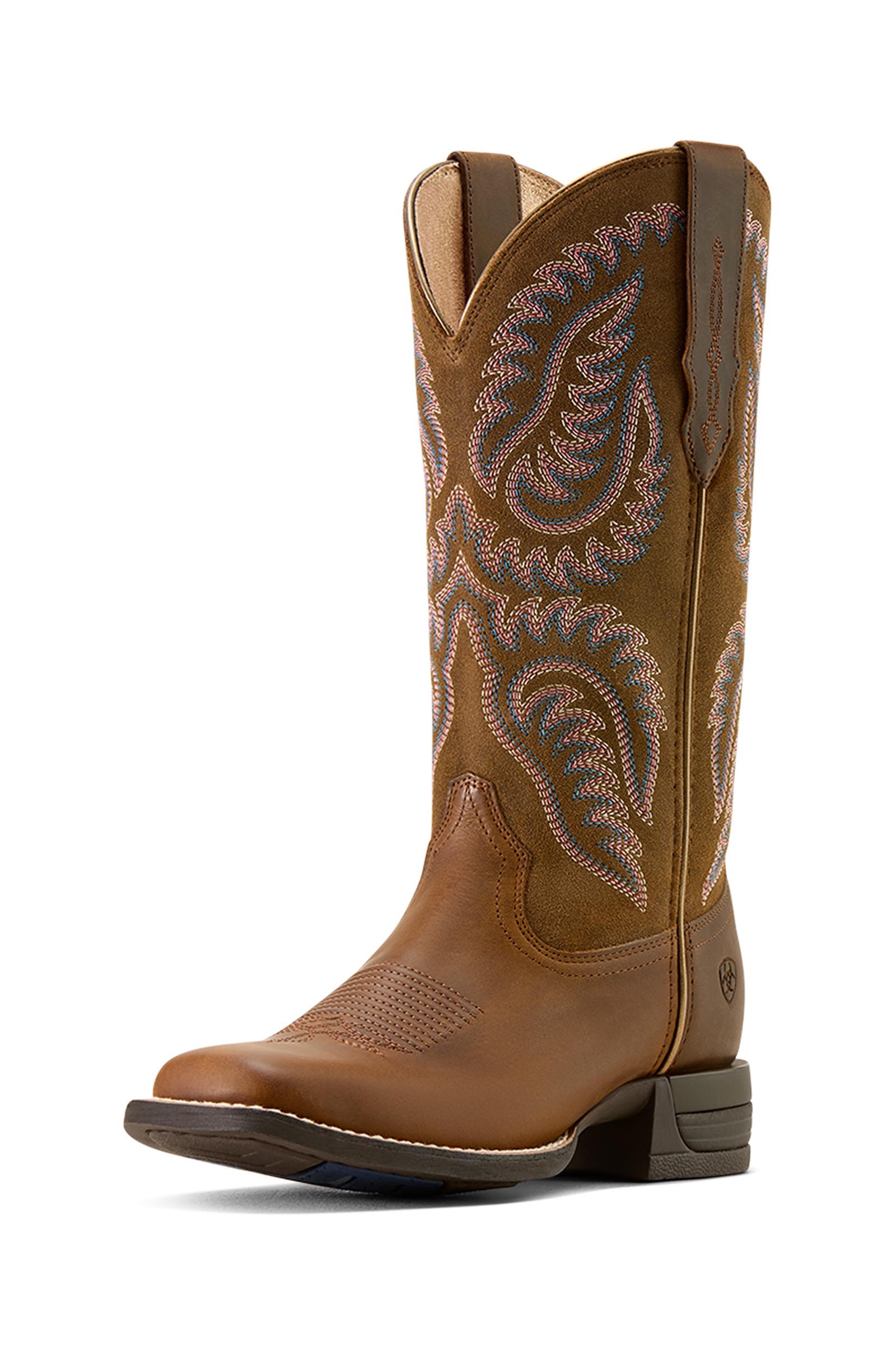 Ariat Mujer Cattle Caite botas western con puntera cuadrada ancha
