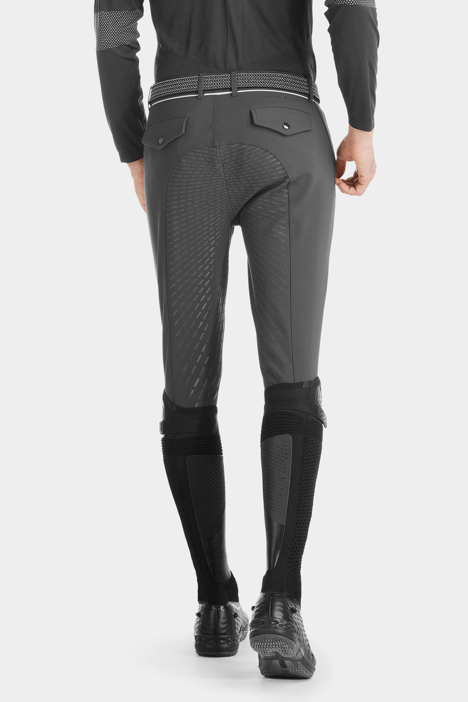 Grey Horse Pilot X-Grip pantalones de montar para hombre con asiento completo