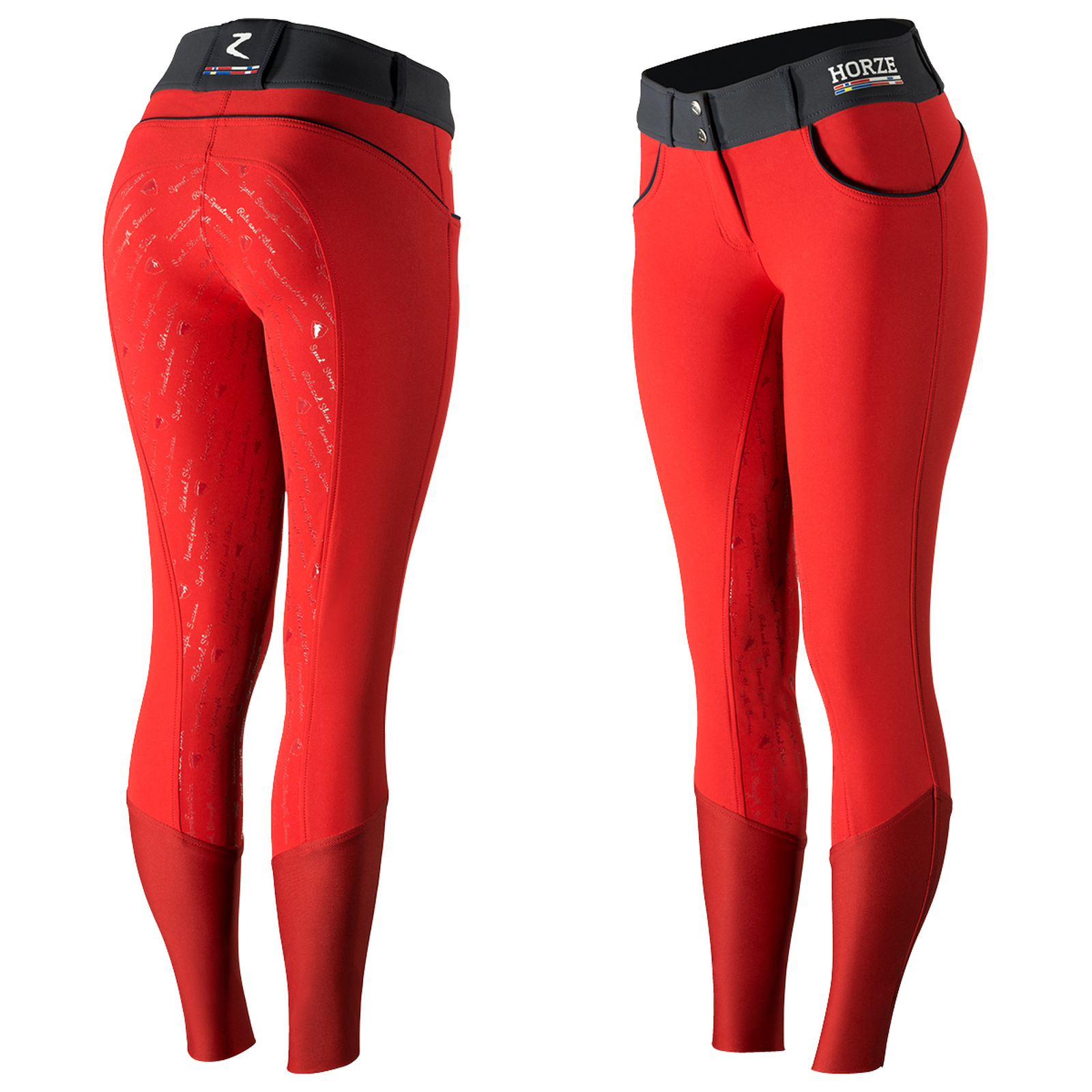 Horze Nordic Performance pantalones de montar para mujer con asiento completo de silicona, UPF 50+