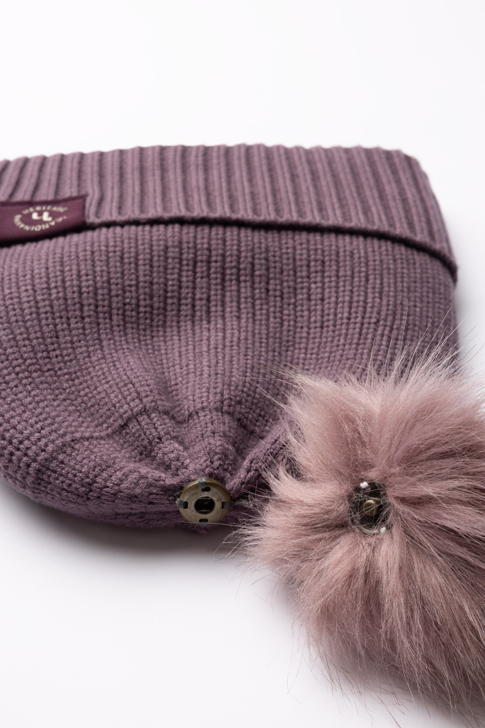 Horze Noa Gorro de punto para ni&ntilde;os con pomp&oacute;n extra&iacute;ble