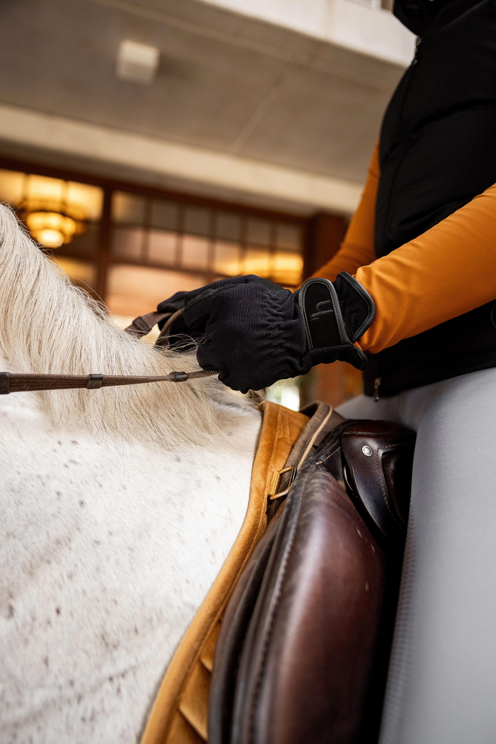 Guantes de Equitaci&oacute;n Multi-El&aacute;stico Horze