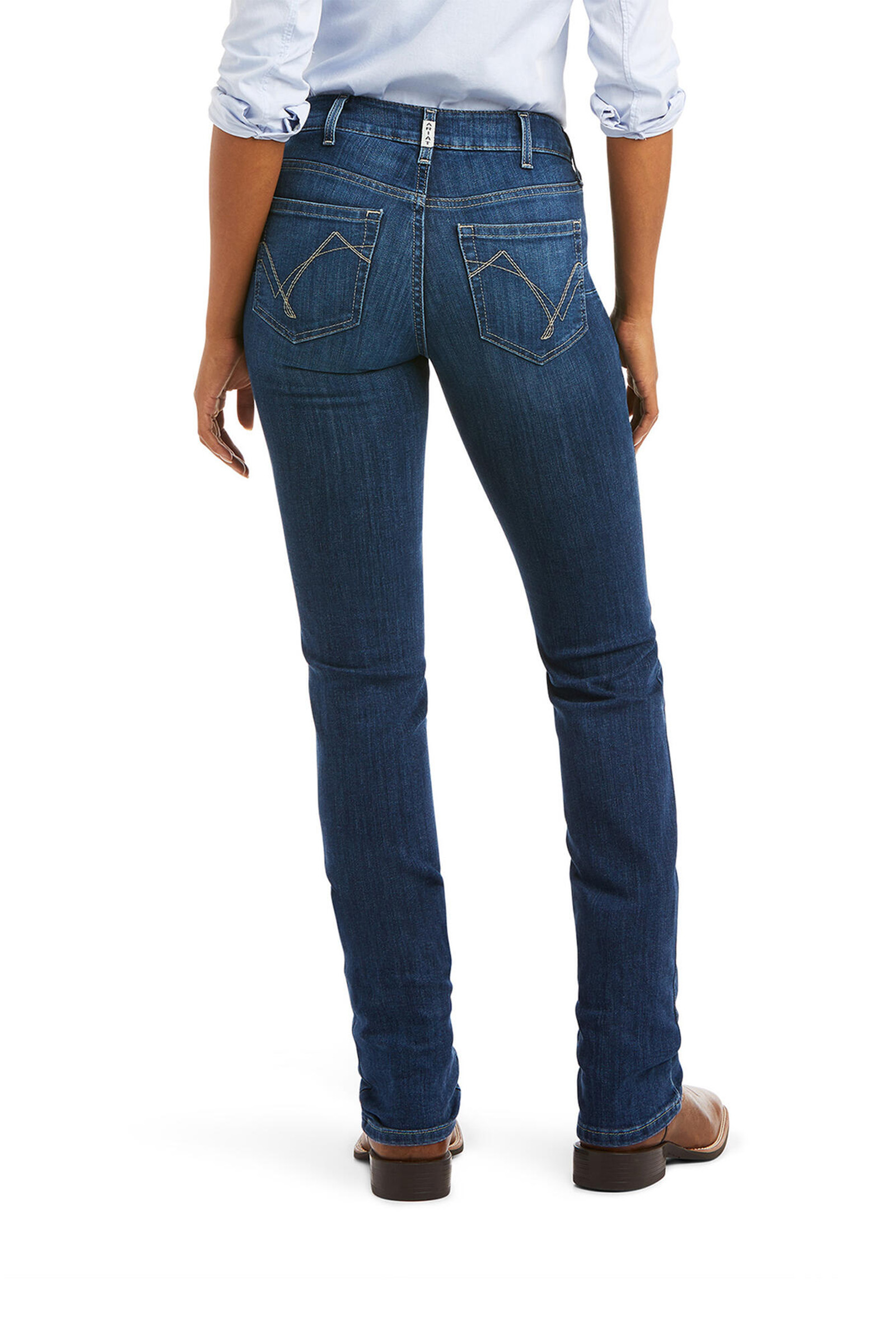 Denim Blue Vaqueros rectos Ariat PR Real Abby para mujer
