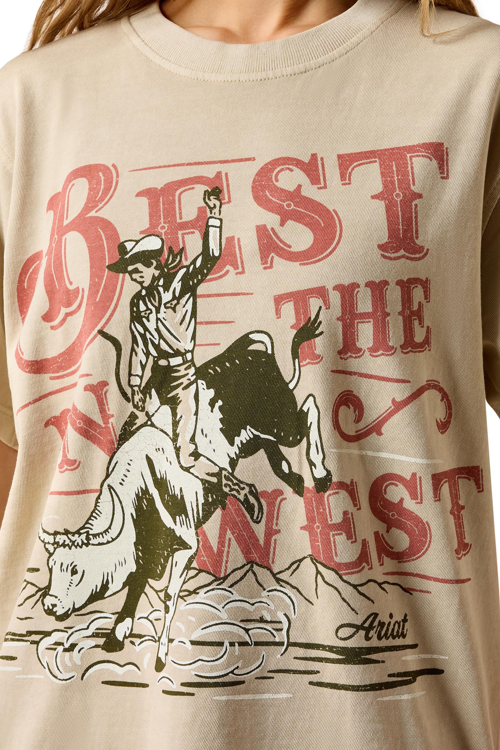 Ariat Mujer Ariat Bull Rider Arched camiseta