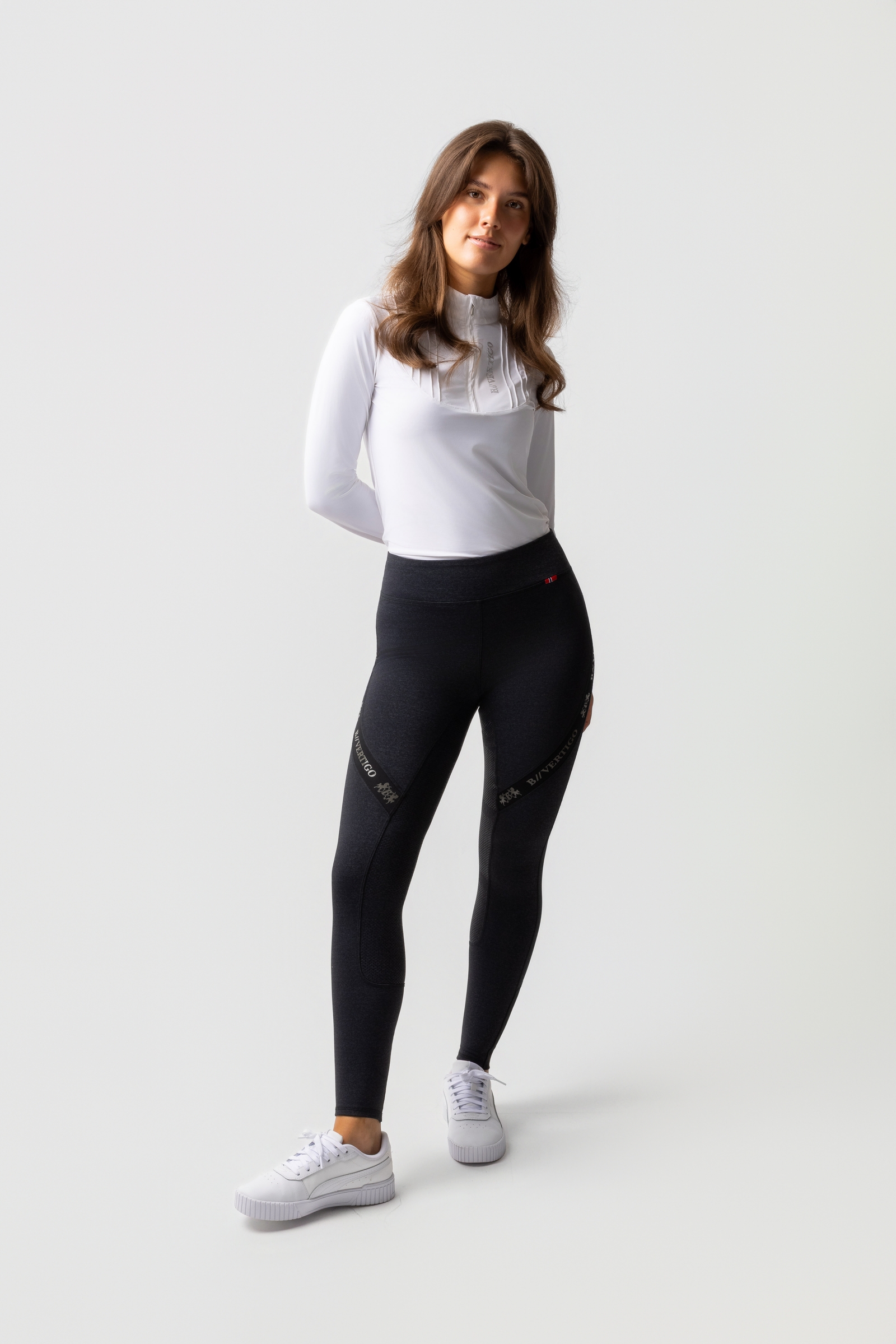 B Vertigo Jenny leggings de equitaci&oacute;n para mujer con asiento completo de silicona