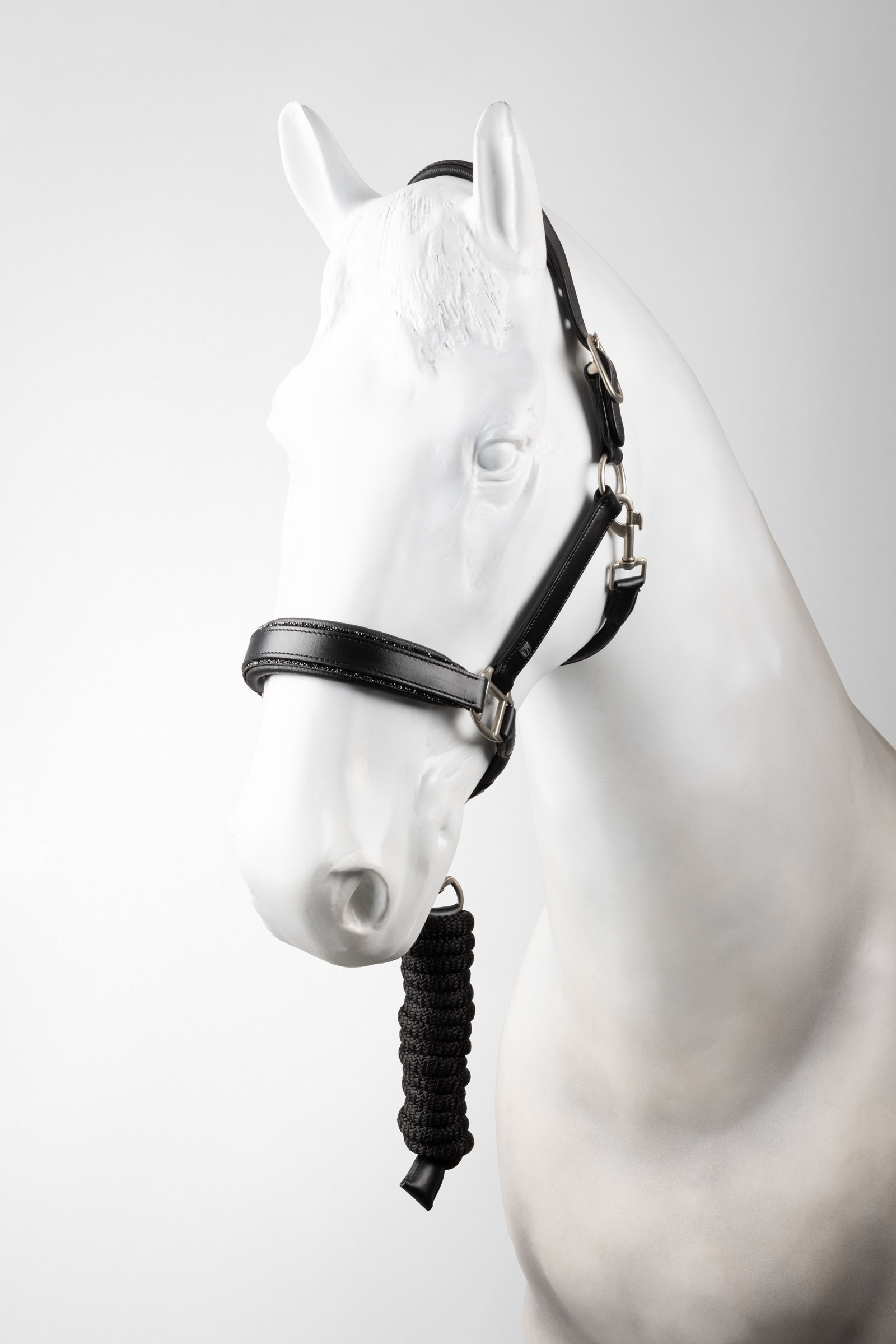 Horze Dynasty Cabezada de cuadra de cuero & ramal set