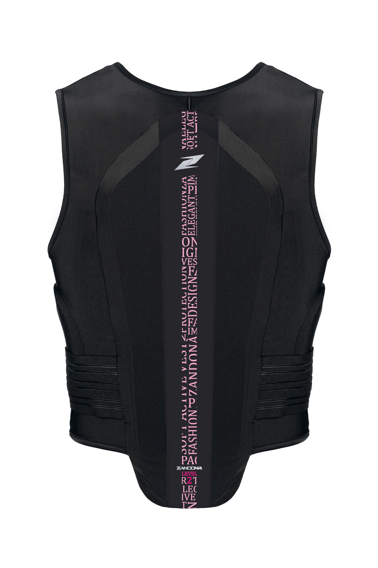 Black/Light Pink Stretch Chaleco de Seguridad Protector de Espalda Zandona Soft Vest Pro x7 (168-177cm)