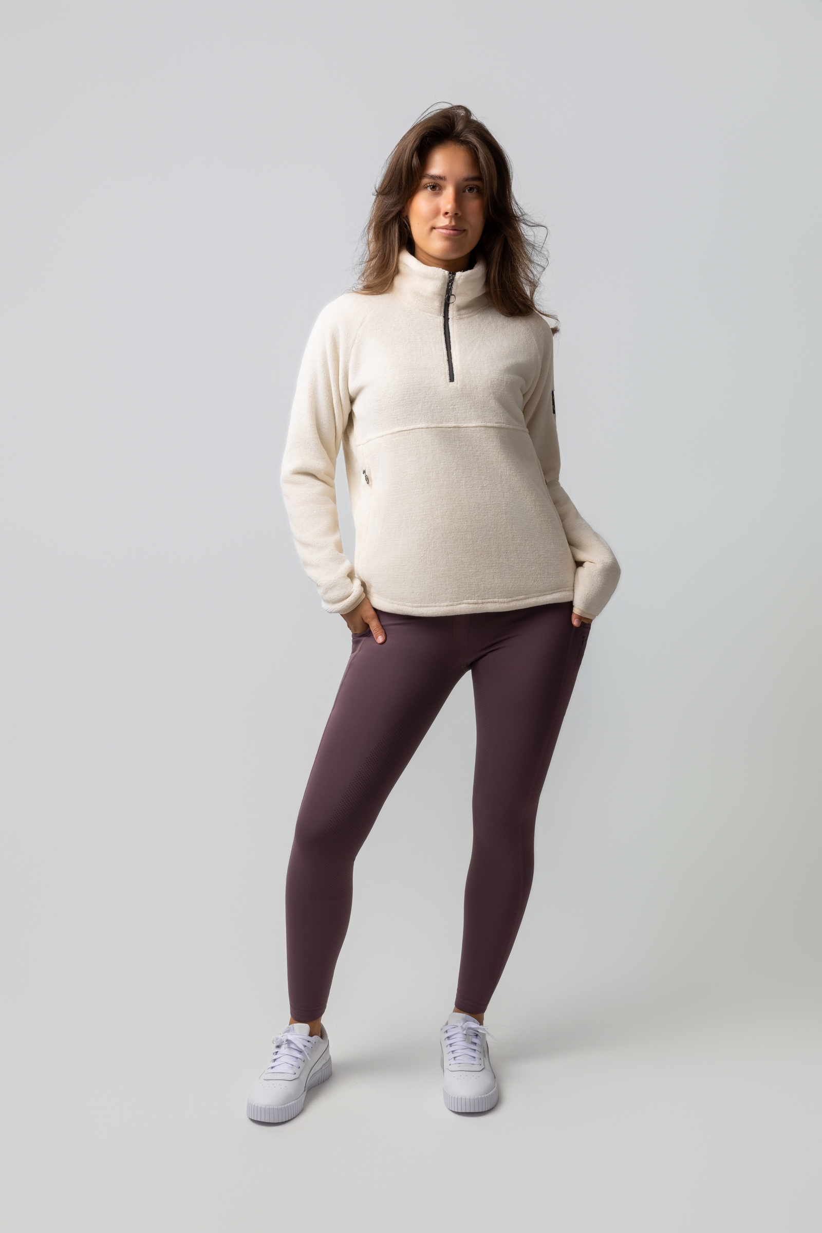 Horze Frieda Sudadera de forro polar anorak para mujeres
