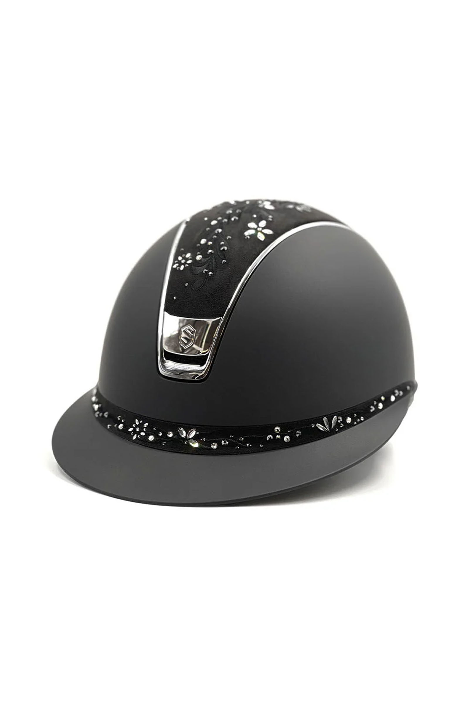 Black Samshield Miss Shield Shadowmatt con joyer&iacute;a de flores Swarovski, cromo 2.0