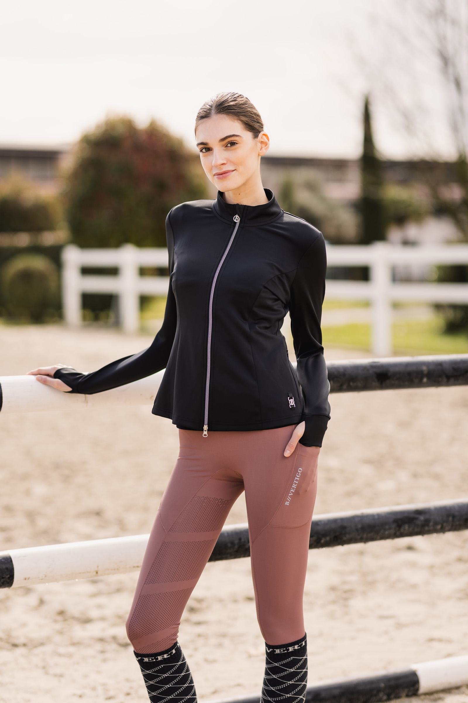 Chaqueta de Equitación de Entrenamiento con Pliegues para Mujer B Vertigo Sarah