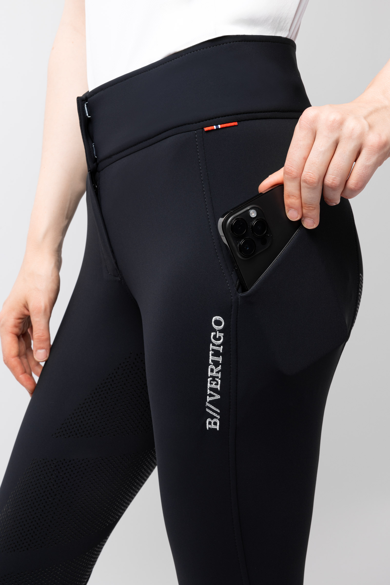B Vertigo Justine Thermo pantalones de equitaci&oacute;n para mujer con asiento completo de silicona
