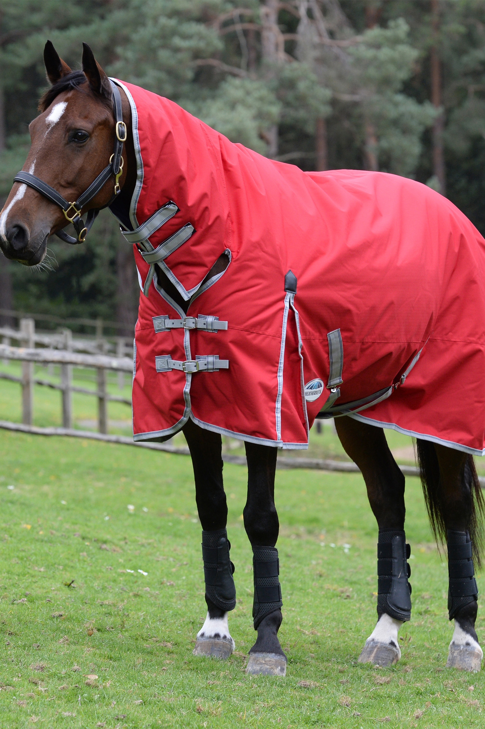 Weatherbeeta Comfitec Classic Mantas Caballo con cuello integrado, 50g