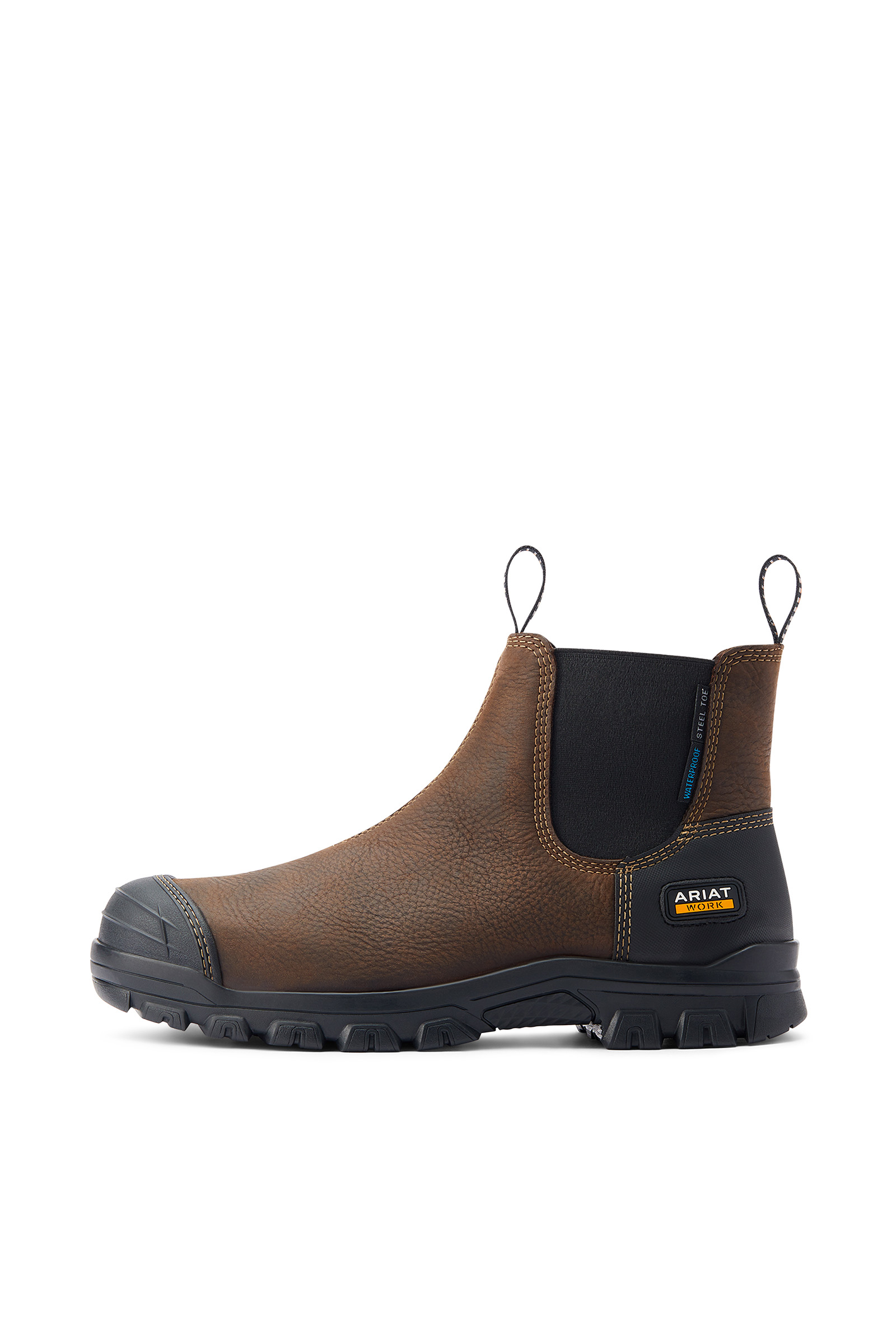 Botas de trabajo impermeables con punta de acero para hombre Ariat Treadfast Chelsea