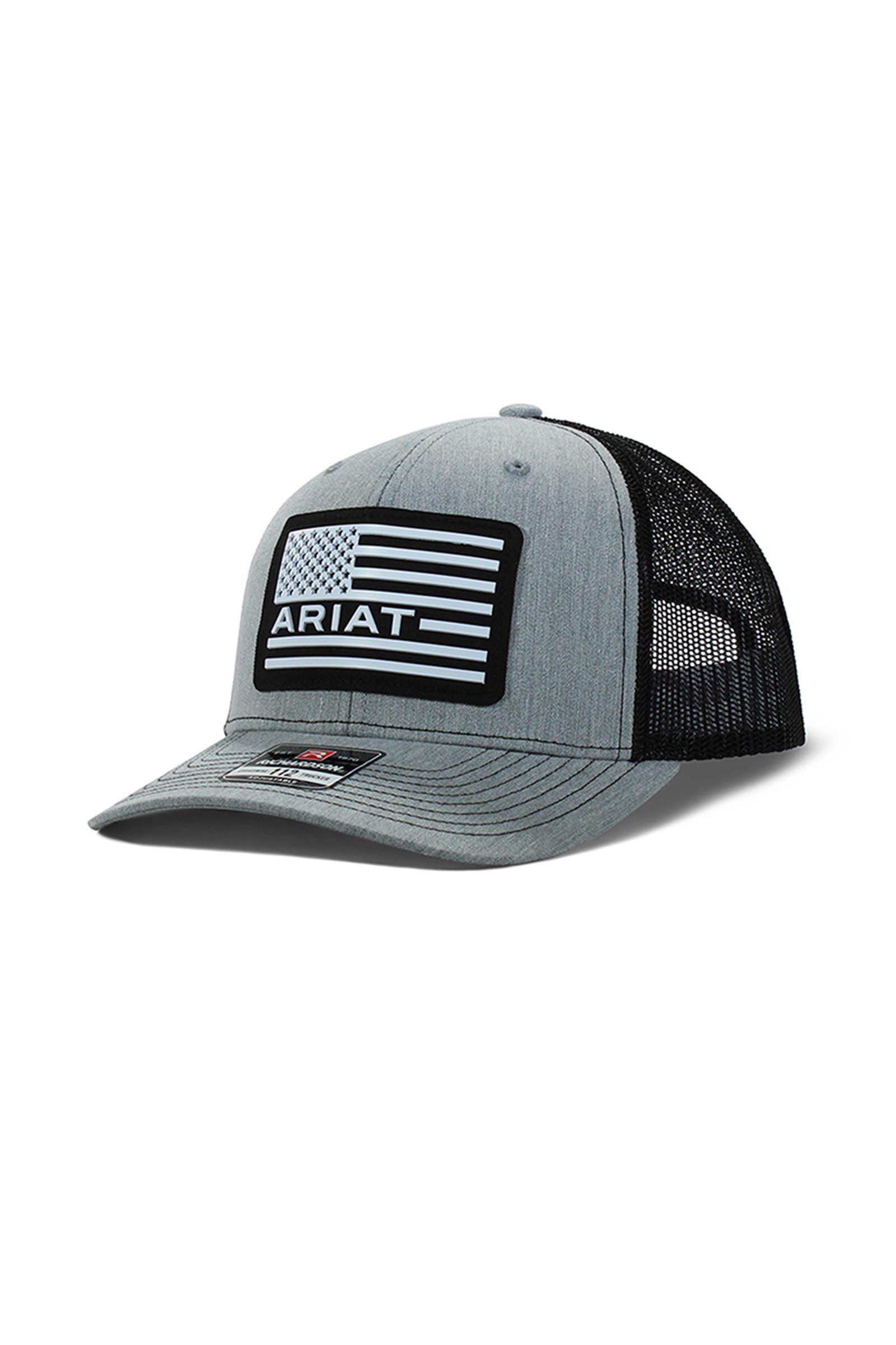 Ariat gorra con logo y parche de bandera de EE. UU.