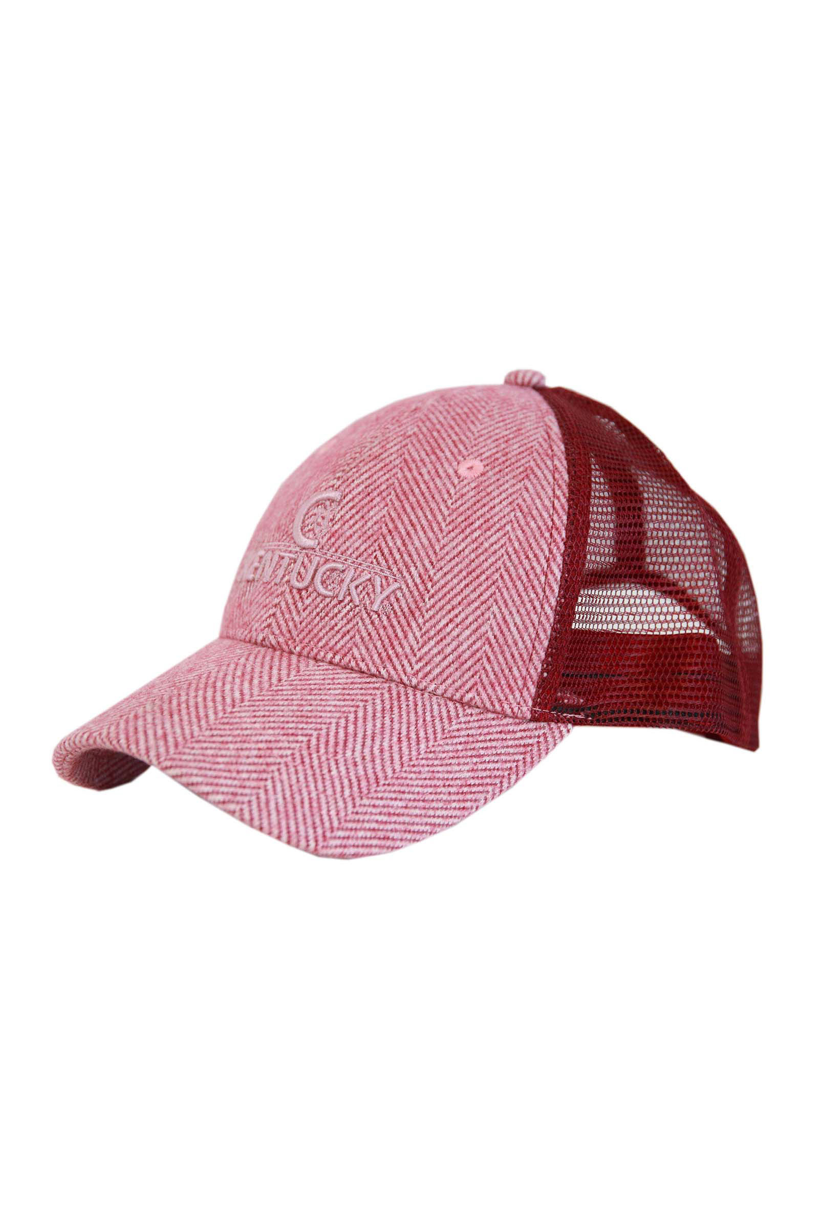 Light Pink Gorra de Camionero de Lana KentuckyHorsewear