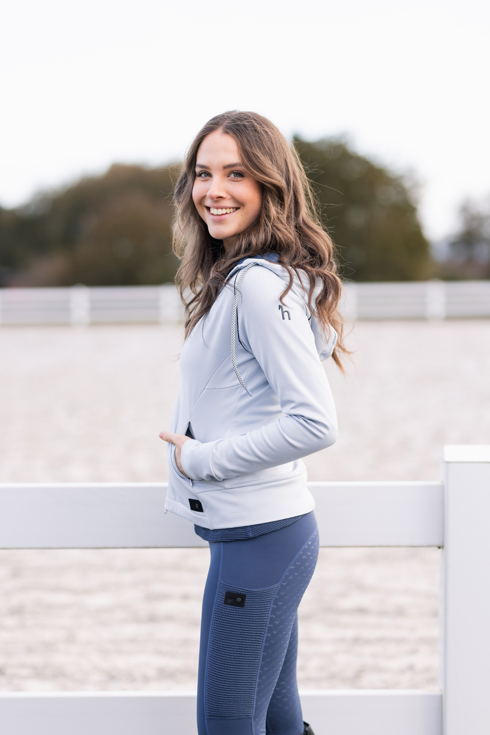 Su&eacute;ter con Capucha Funcional para Mujer Horze Aida