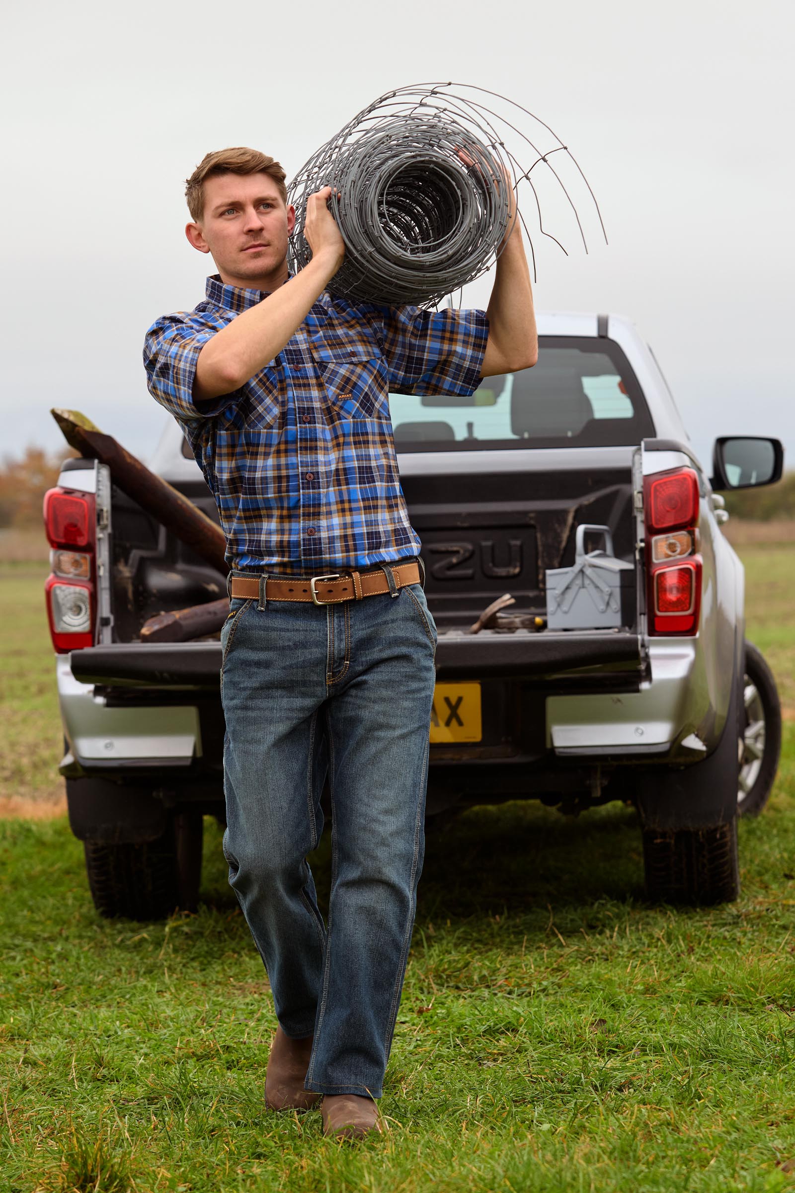 Ariat Rebar M7 Slim DuraStretch Workhorse Vaqueros de trabajo rectos para hombre