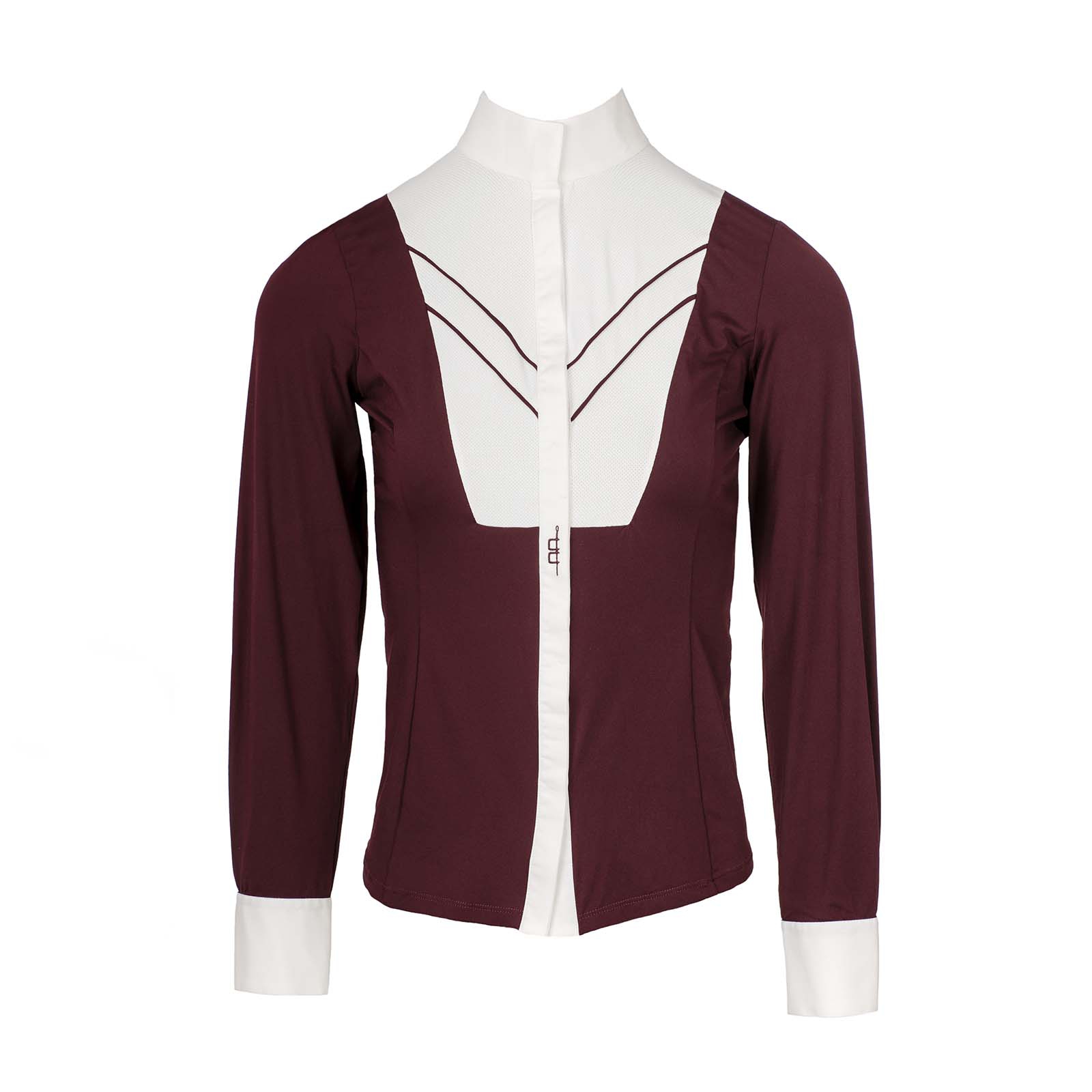 Dark Red Camisa de Concurso para Mujer AA Port